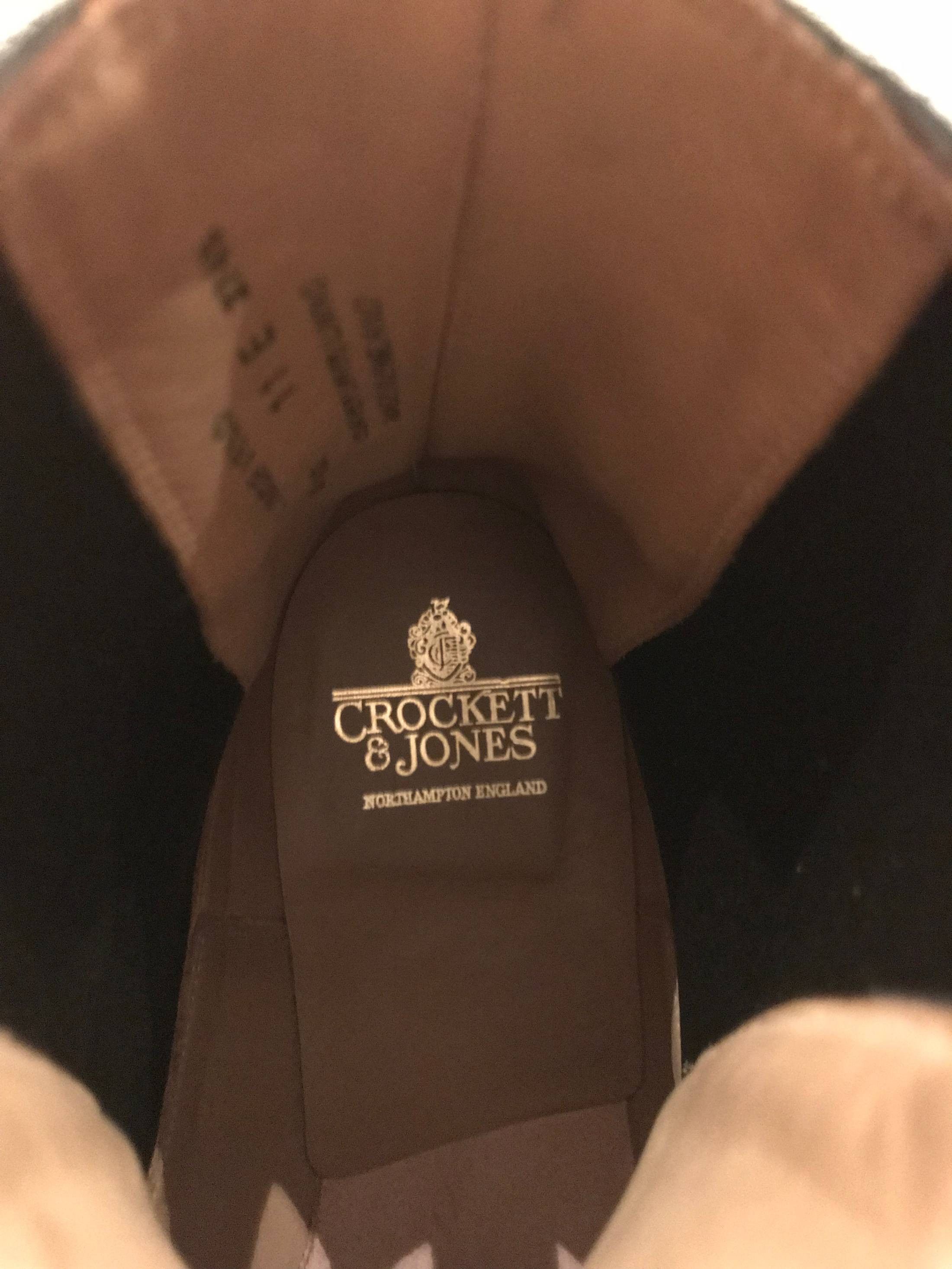 Crockett & Jones SPECIAL ORDER PEBBLE GRAINED CALFSKIN LEATHER CHELSEA BOOTS Size US 12 / EU 45 - 9 Thumbnail