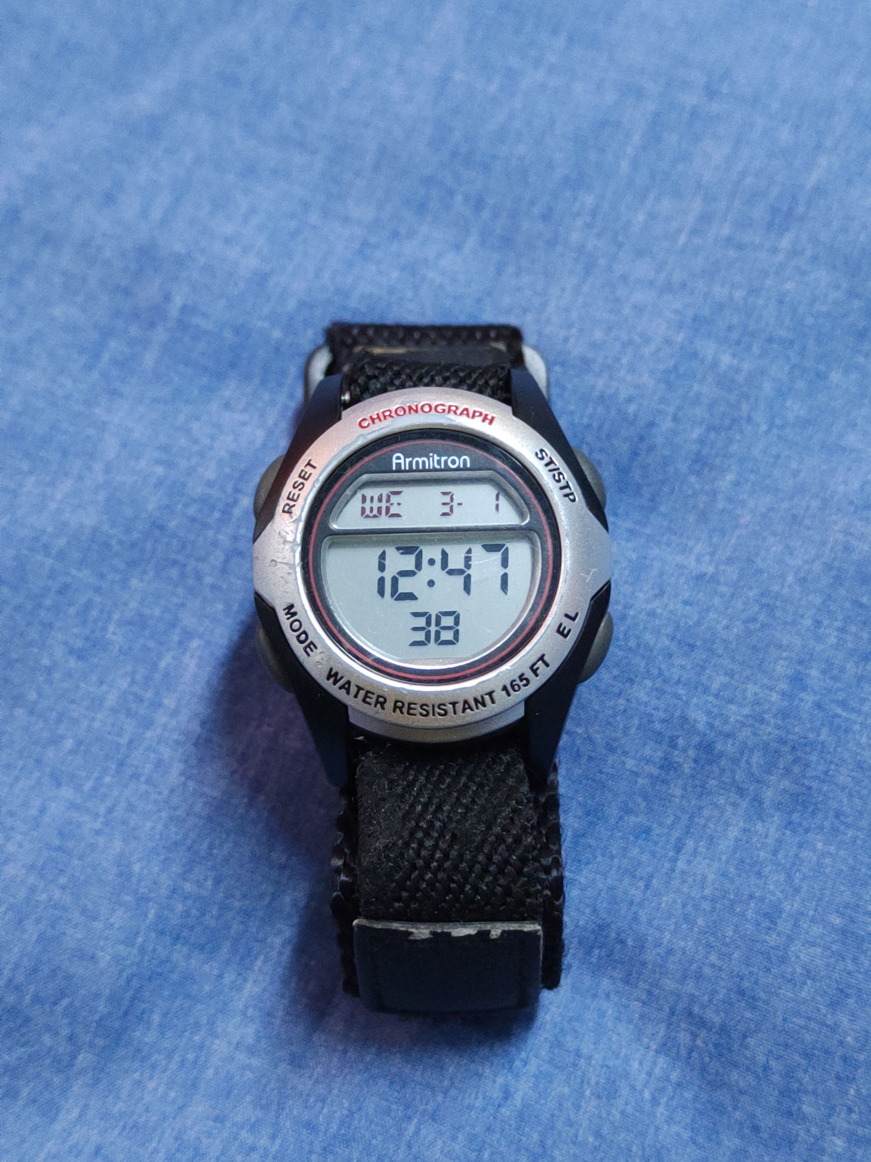Armitron Digital Black vintage japan Sportwatch #J054S
