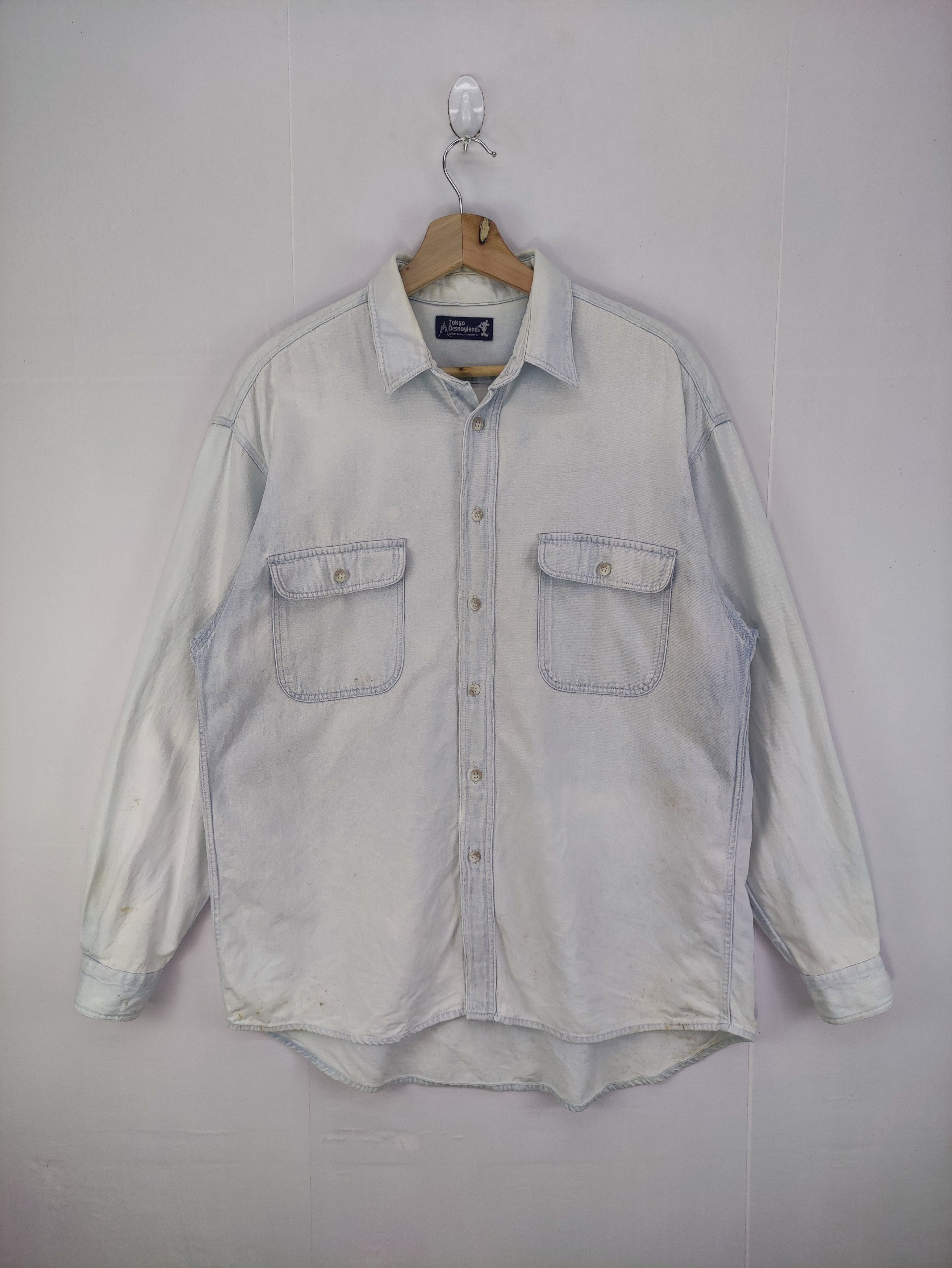 Disney Vintage Tokyo Disneyland Shirt Button Up Big Logo Size US M / EU 48-50 / 2 - 1 Thumbnail