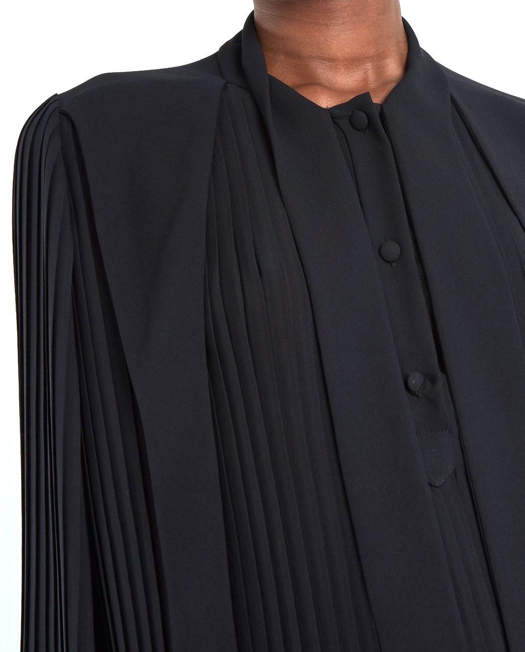 Balenciaga *GRAIL* NWT PUSSY BOW LAVALLIERE TIE NECK PLEATED SHIRT Size US M / EU 48-50 / 2 - 21 Thumbnail