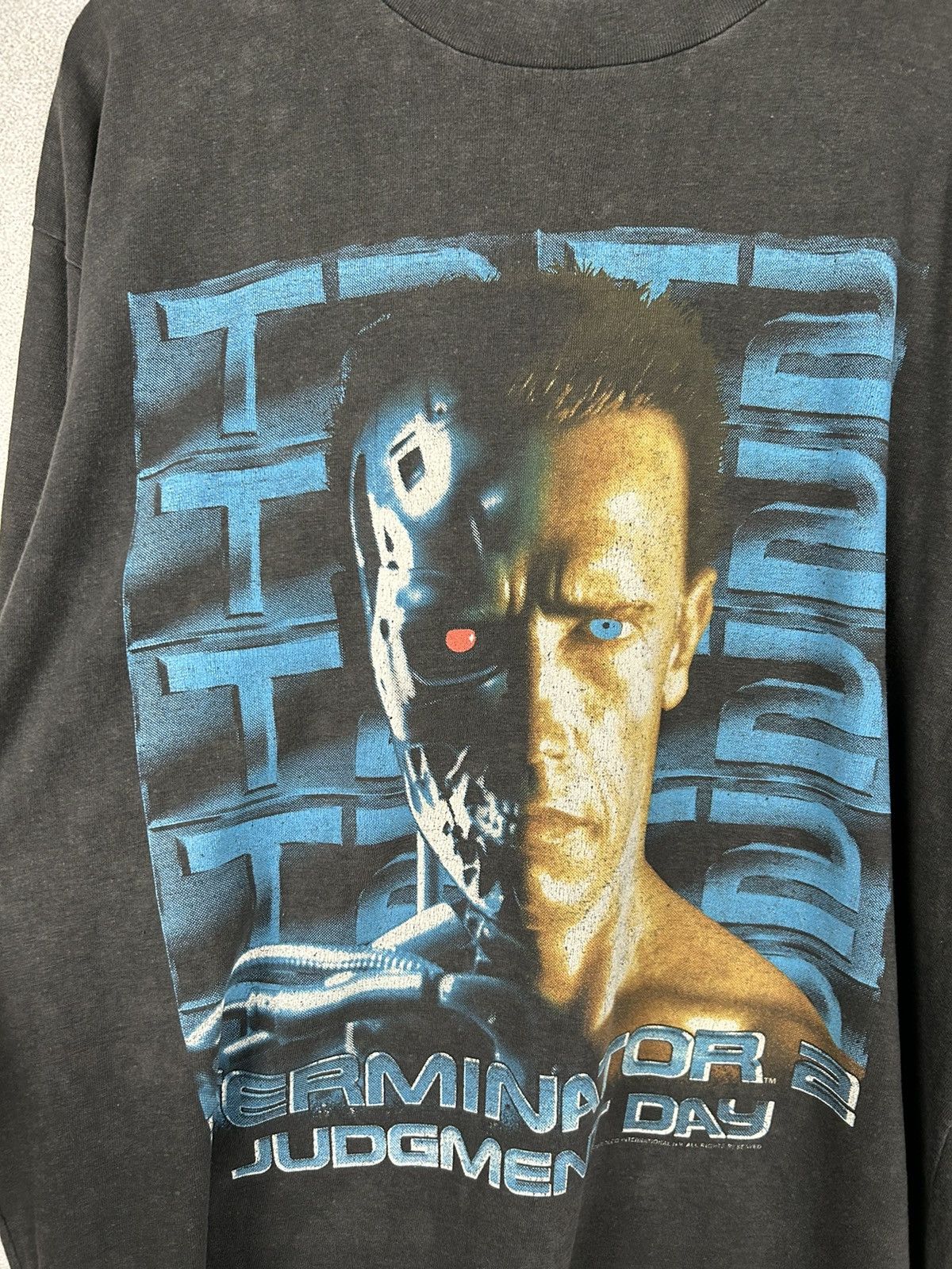 Vintage Vintage 1991 Terminator 2 Judgement Day Euro Tag Rare Movie Size US L / EU 52-54 / 3 - 4 Thumbnail