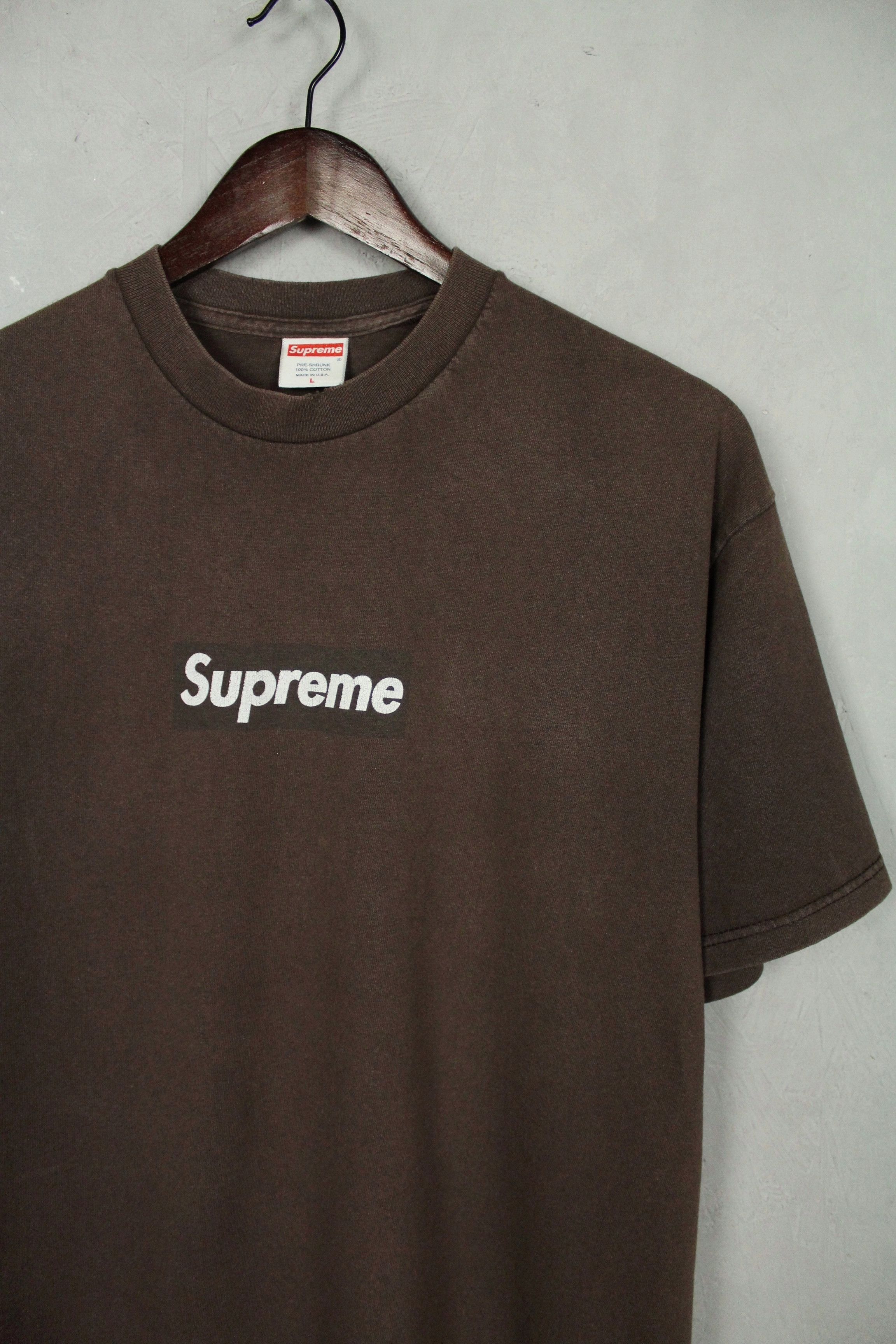 Supreme Supreme Rare Vintage 2003 Brown Tonal Box Logo Tee Size L