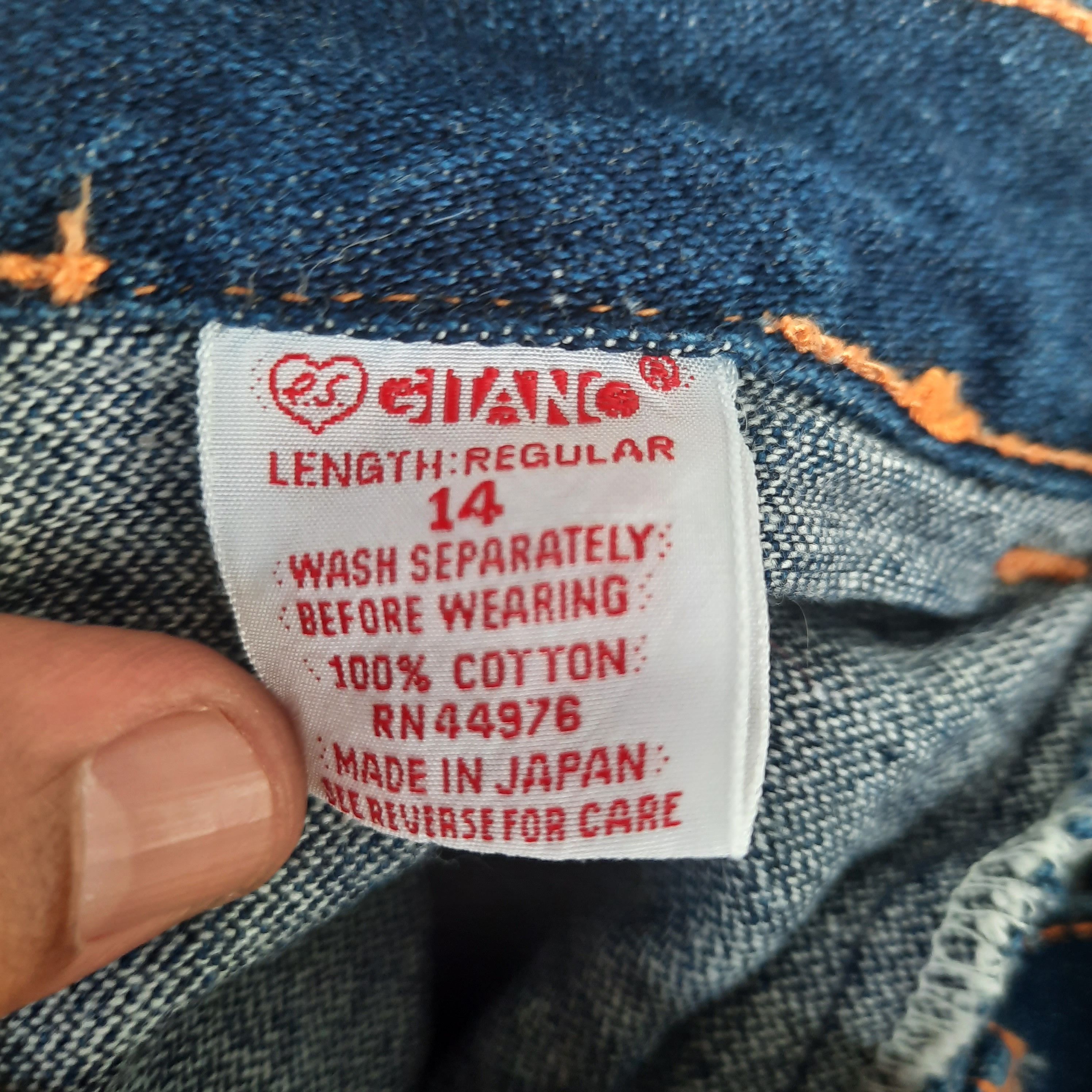 Japanese Brand Gitano Side Pocket Denim Size US 30 / EU 46 - 6 Thumbnail