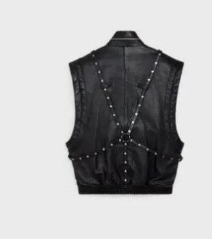 o1w1db10623 Leather Jacket in Black