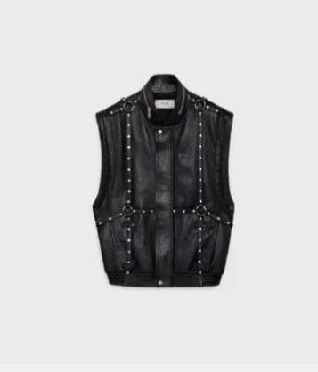 o1w1db10623 Leather Jacket in Black