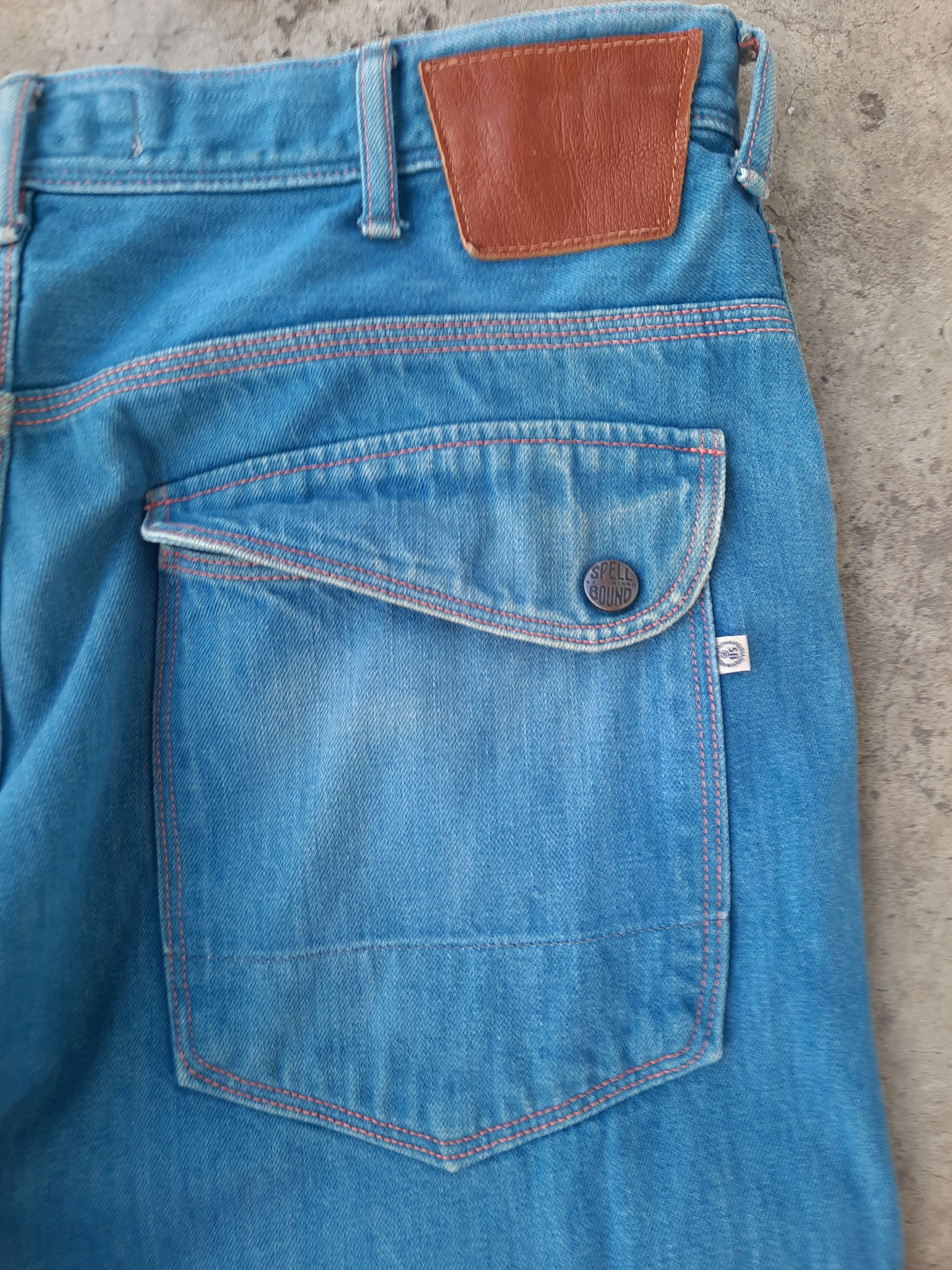 Japanese Brand Spellbound Superior Quality & Sewing Blue Jeans Size US 32 / EU 48 - 4 Thumbnail