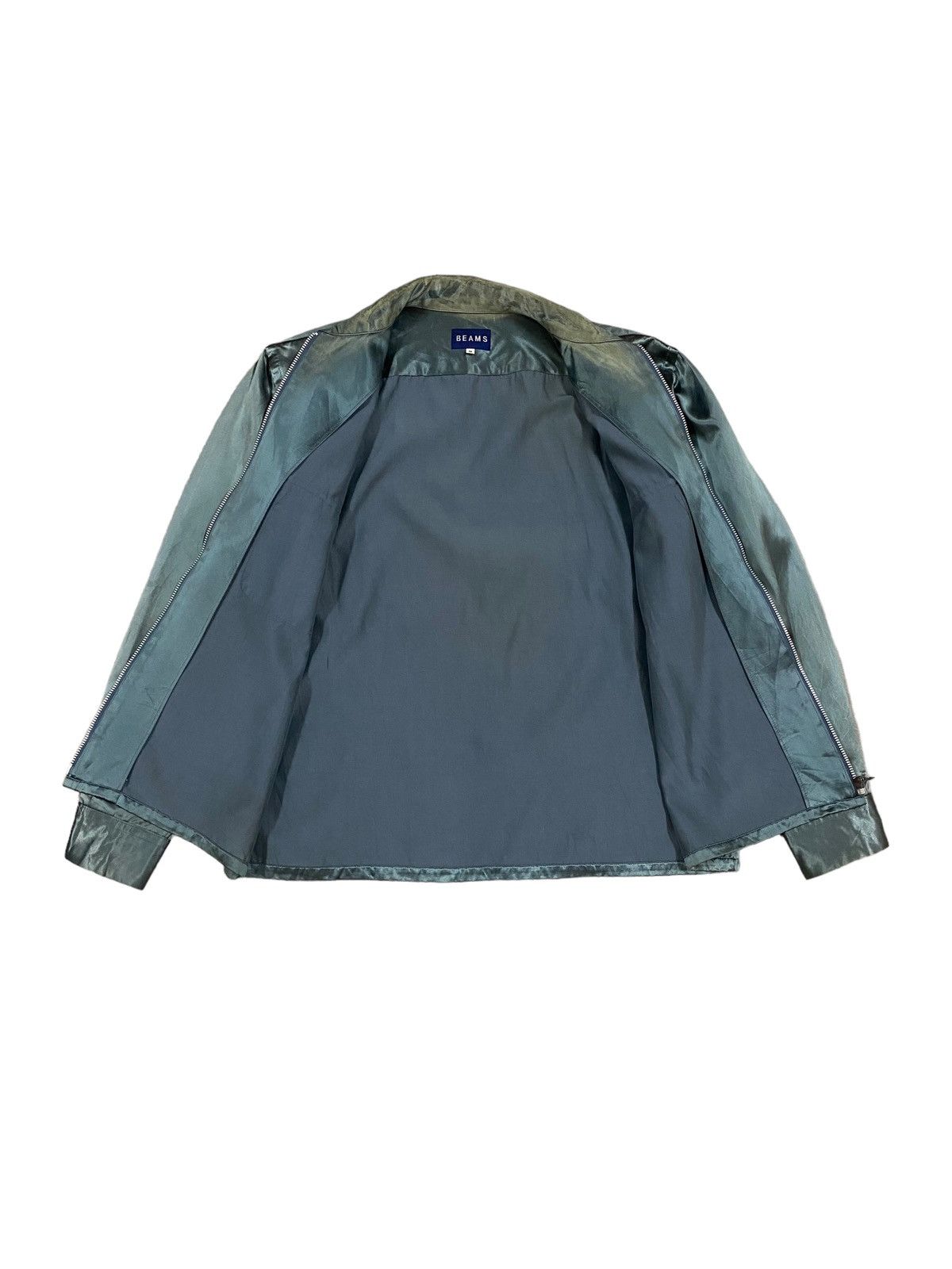 Beams Plus × Vintage Vtg🔥Beams Satin Metalic Green Rockabilly Style Jacket Size US M / EU 48-50 / 2 - 3 Thumbnail