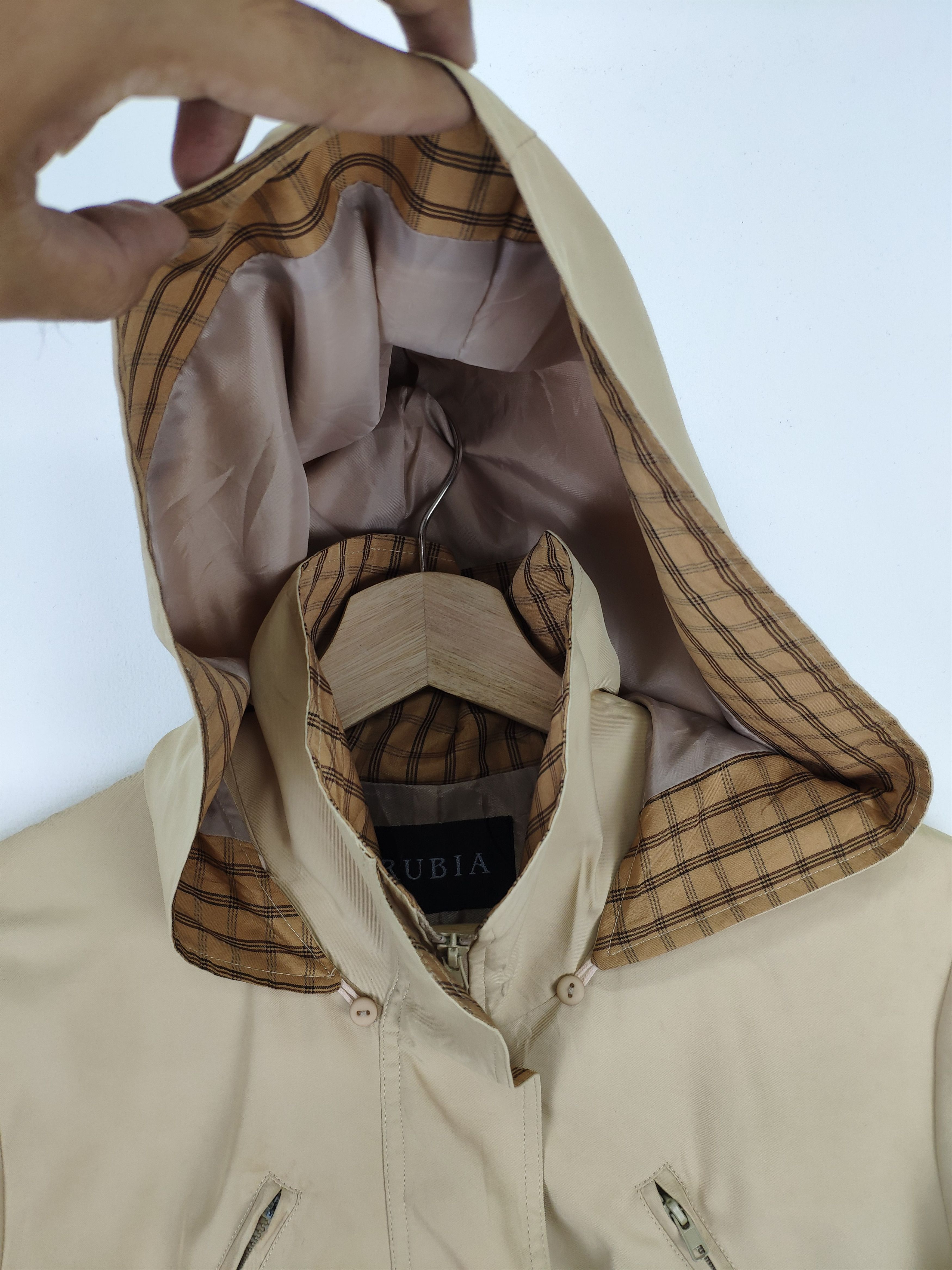 Designer × Japanese Brand Vintage 1990s Hoodie Jacket Rain Coat by Rubia Size US M / EU 48-50 / 2 - 10 Thumbnail