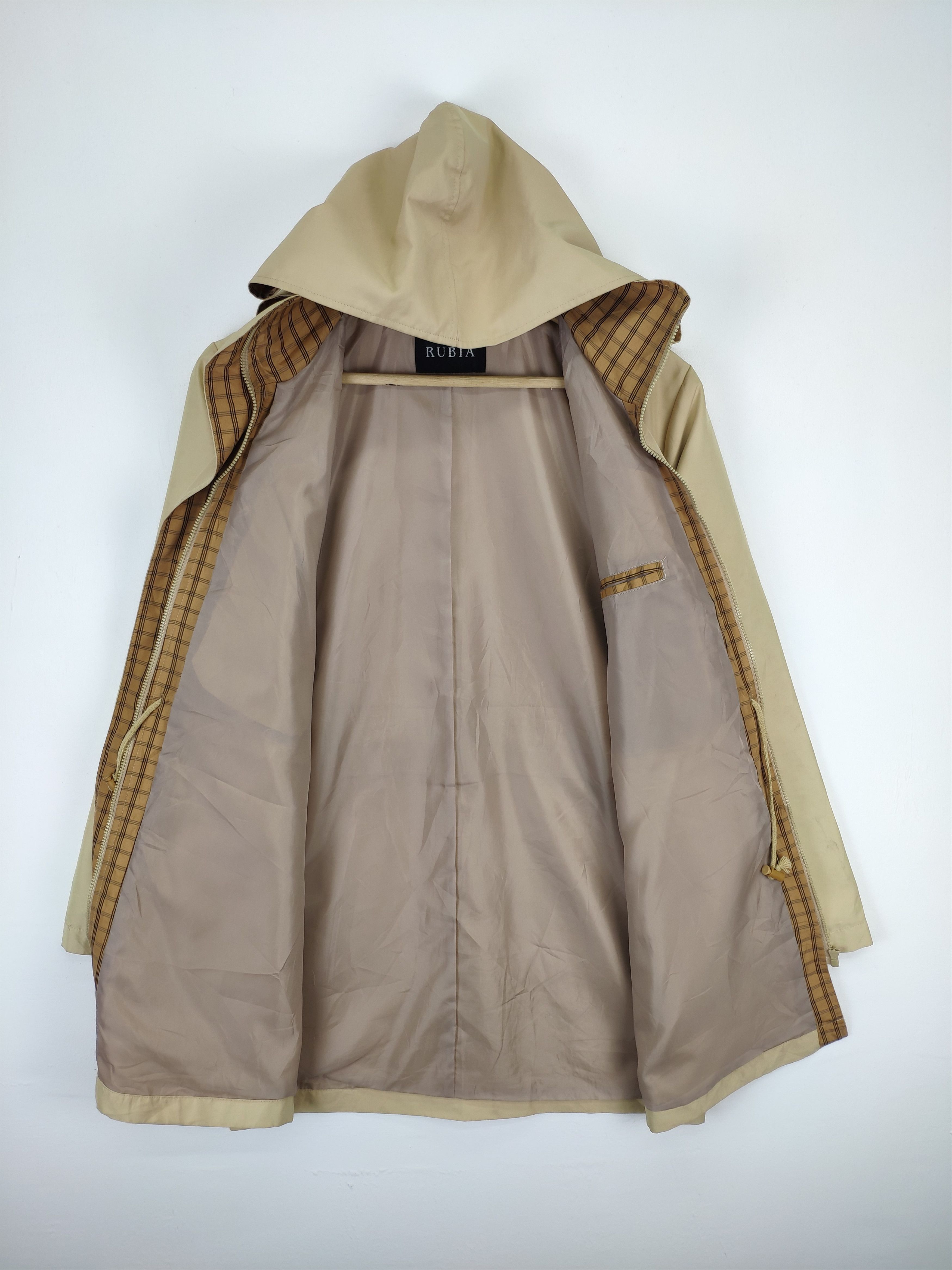 Designer × Japanese Brand Vintage 1990s Hoodie Jacket Rain Coat by Rubia Size US M / EU 48-50 / 2 - 12 Thumbnail