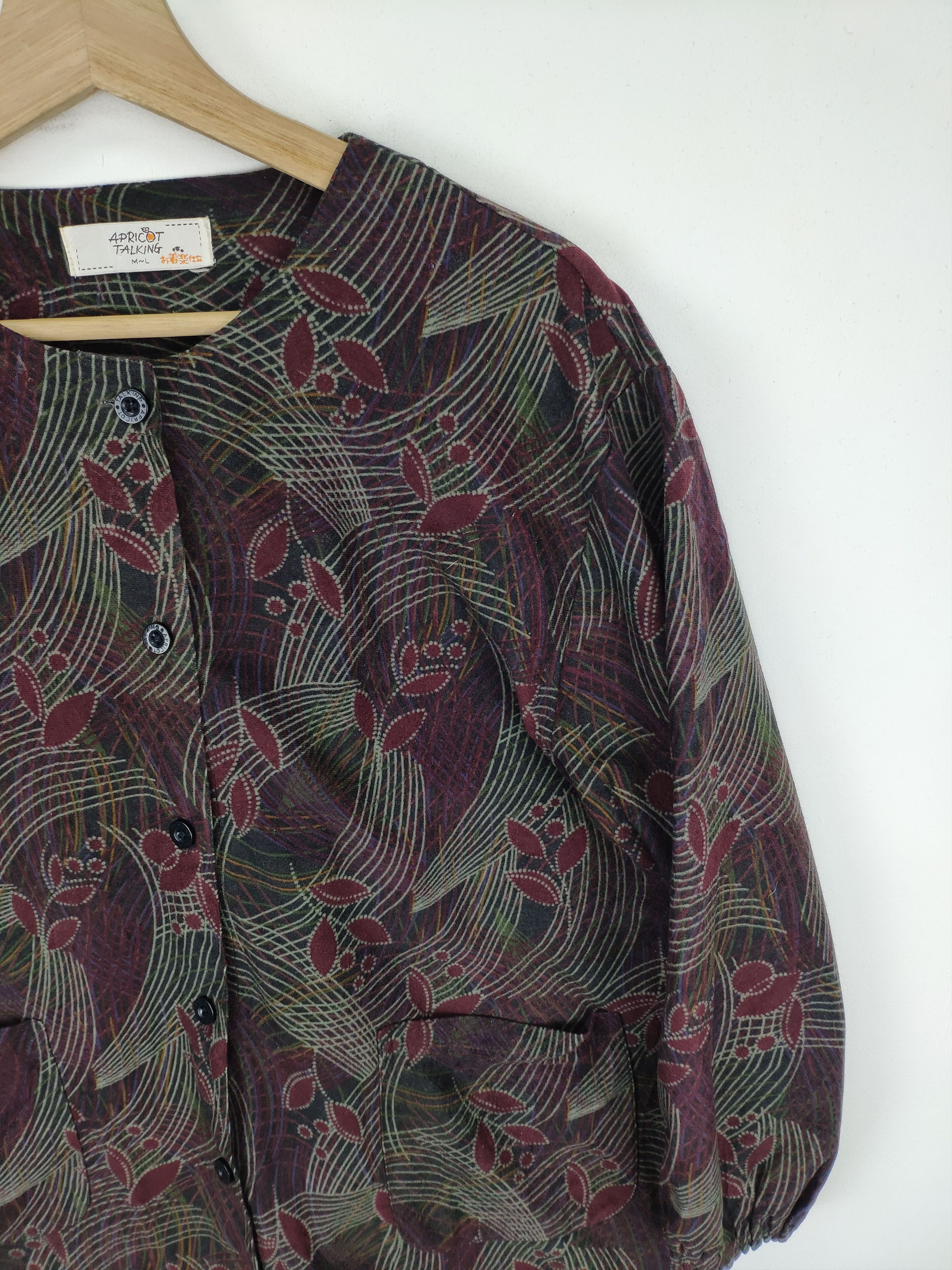 Japanese Brand × Vintage Vintage Cardigan Abstract Motif Printed Size M / US 6-8 / IT 42-44 - 10 Thumbnail