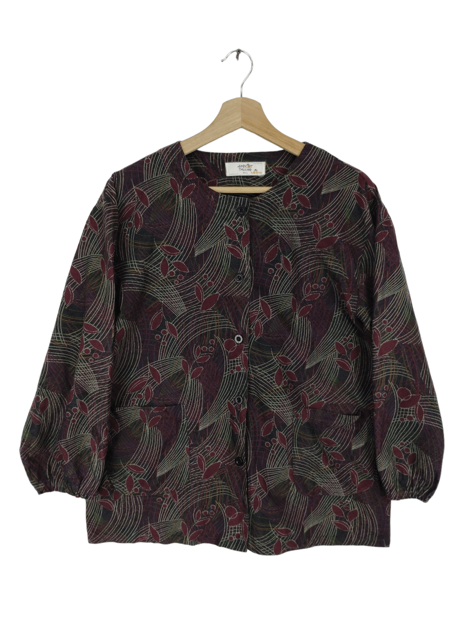 Japanese Brand × Vintage Vintage Cardigan Abstract Motif Printed Size M / US 6-8 / IT 42-44 - 1 Thumbnail