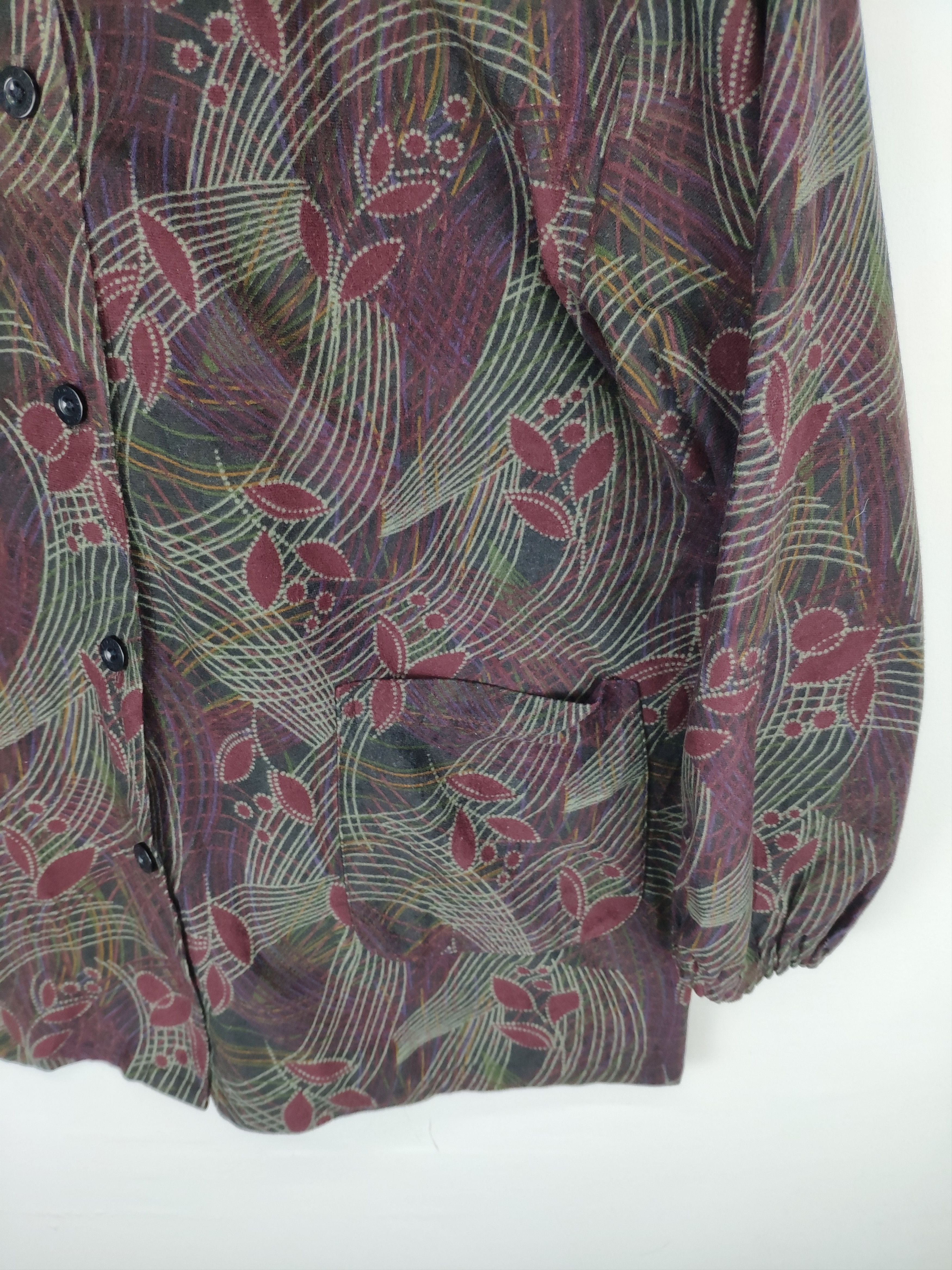 Japanese Brand × Vintage Vintage Cardigan Abstract Motif Printed Size M / US 6-8 / IT 42-44 - 8 Thumbnail