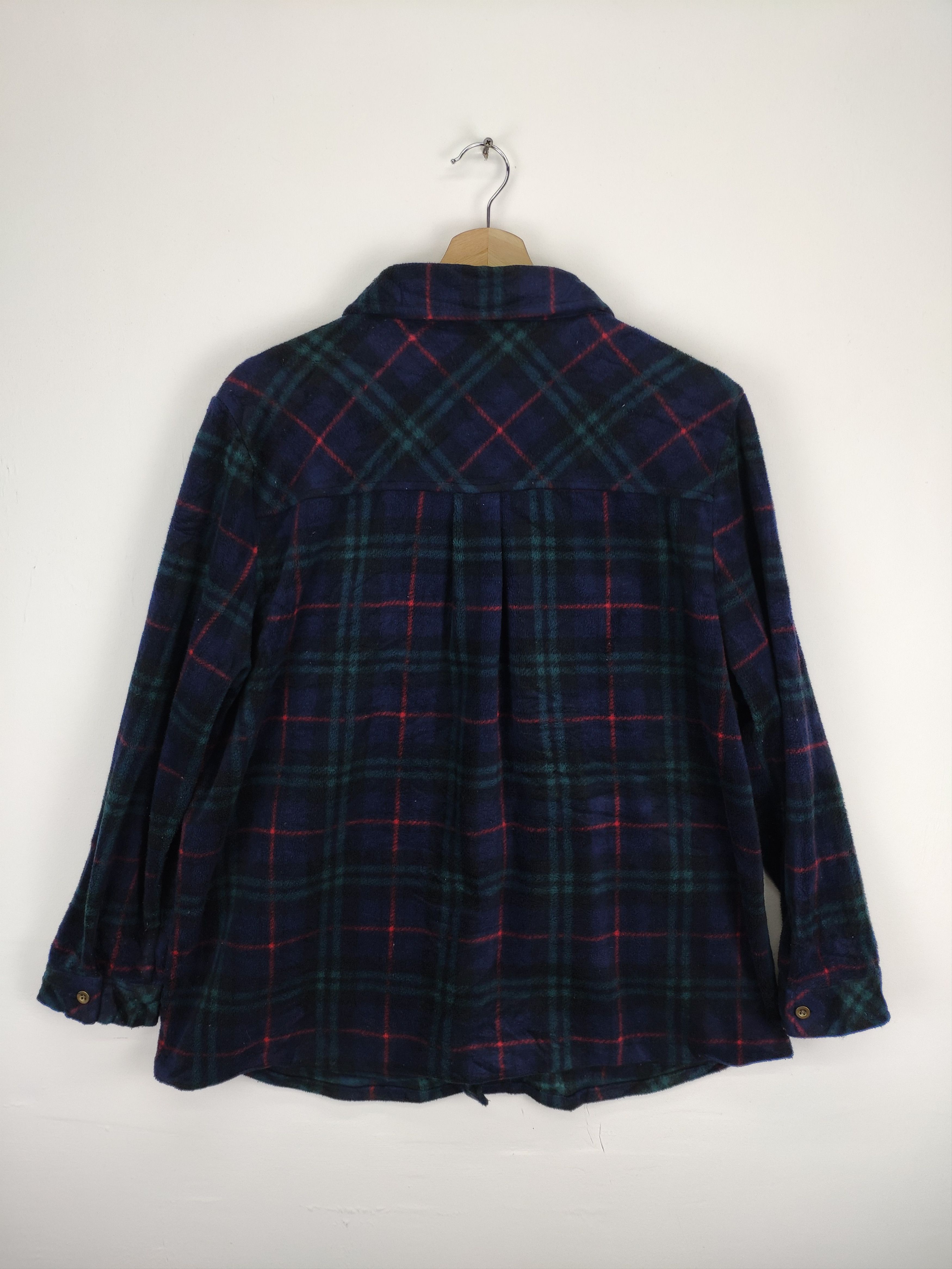 Japanese Brand 🇯🇵 Vintage Fleece Flannel Shirt Button Up Checkered Size US M / EU 48-50 / 2 - 12 Thumbnail