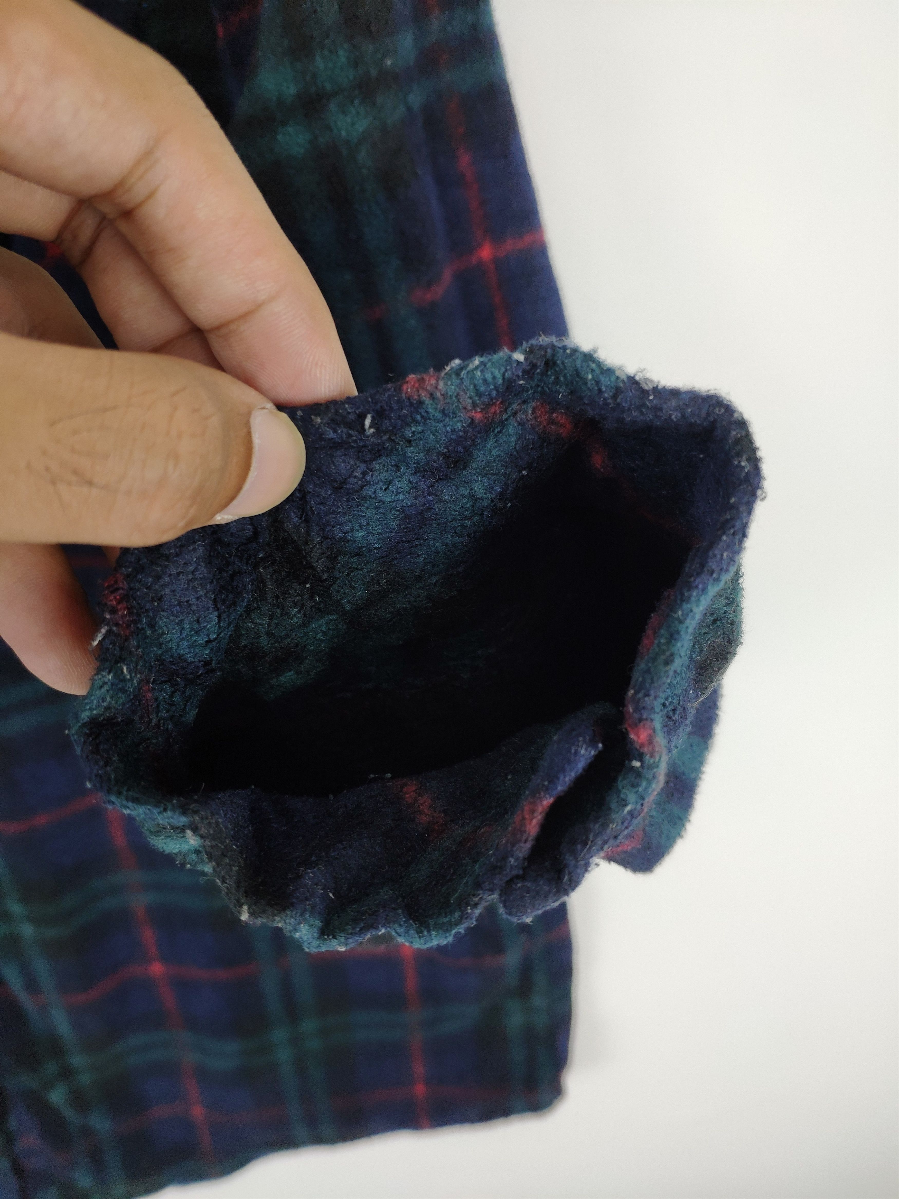 Japanese Brand 🇯🇵 Vintage Fleece Flannel Shirt Button Up Checkered Size US M / EU 48-50 / 2 - 4 Thumbnail