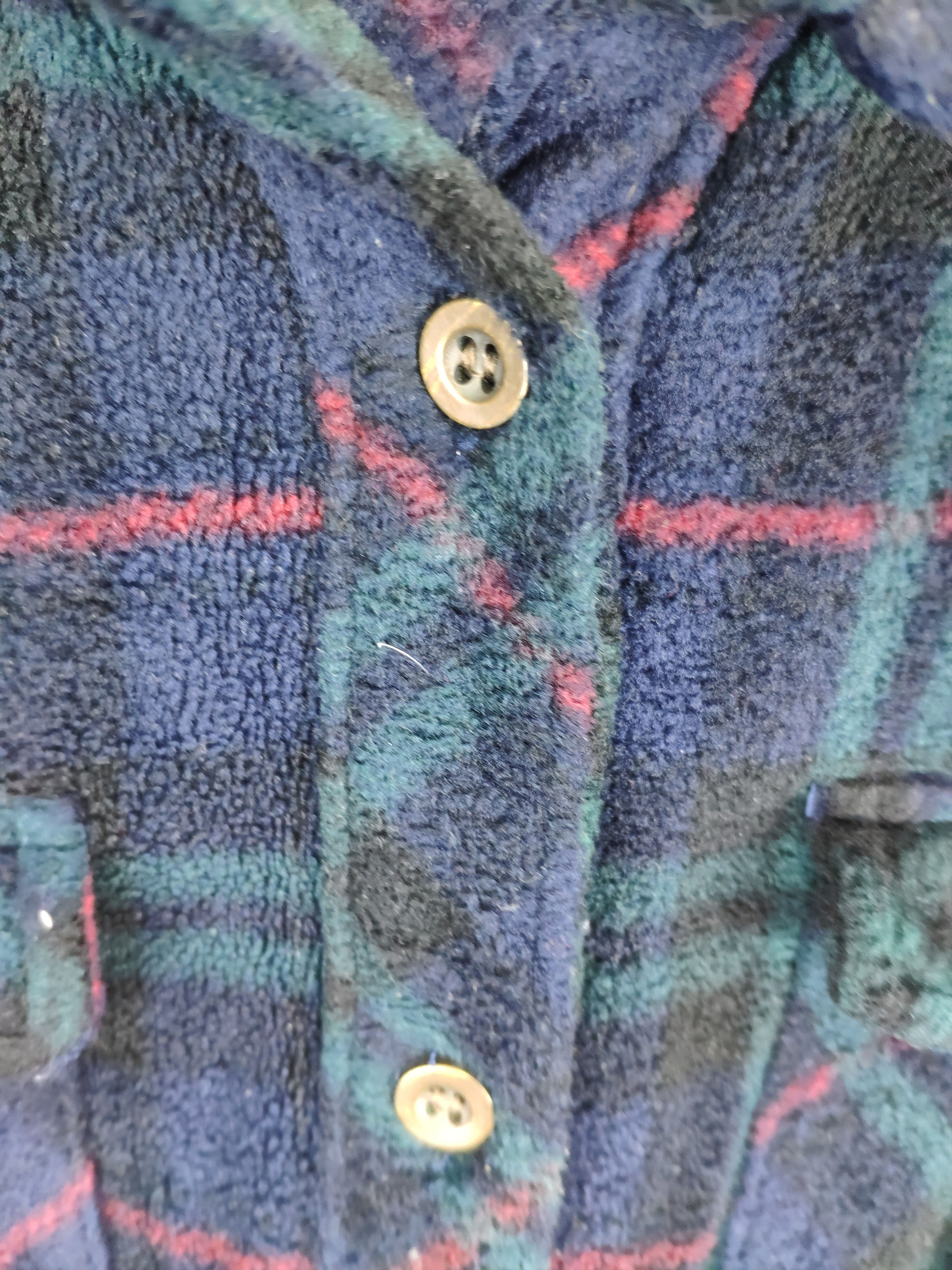 Japanese Brand 🇯🇵 Vintage Fleece Flannel Shirt Button Up Checkered Size US M / EU 48-50 / 2 - 7 Thumbnail