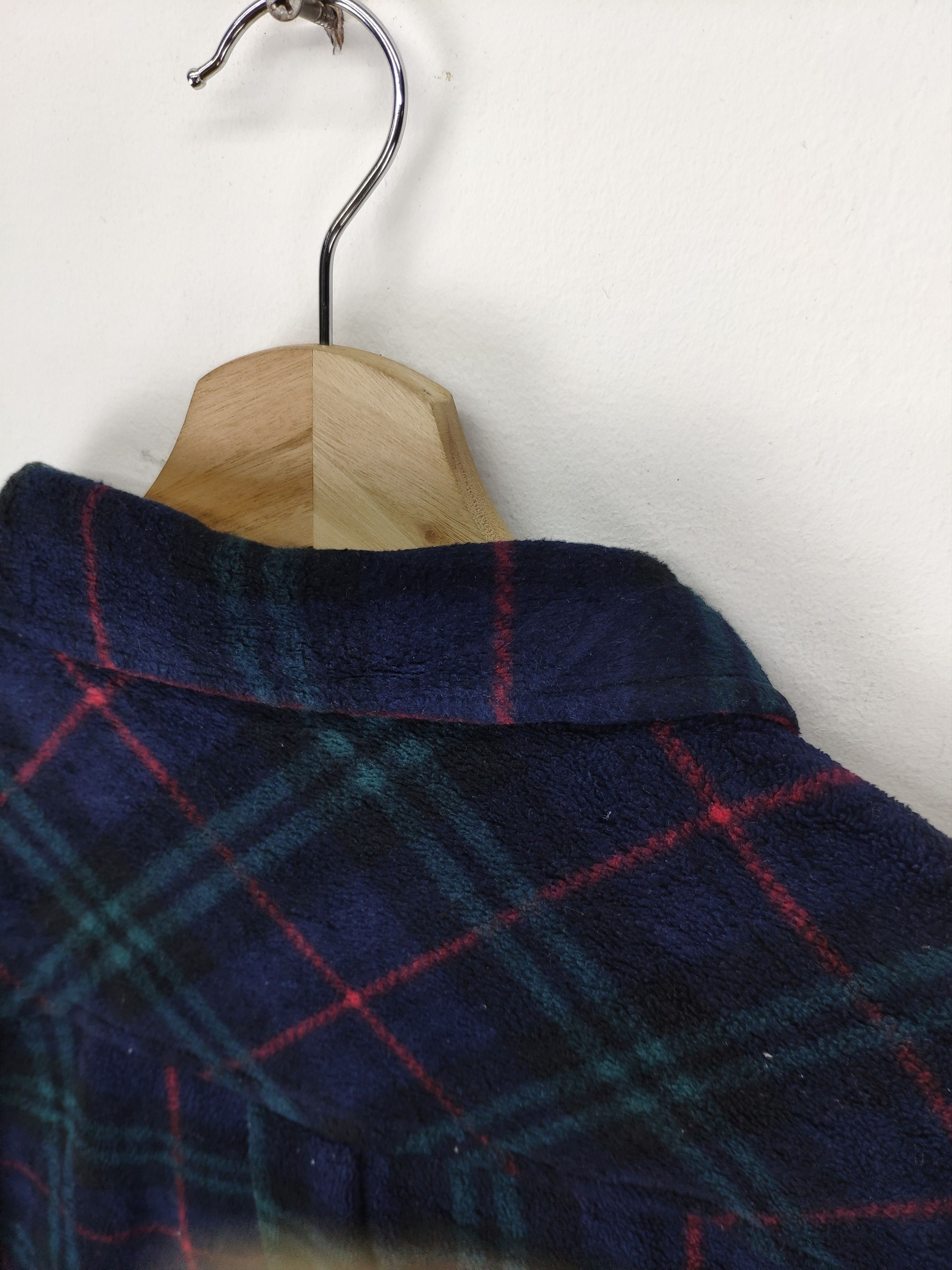 Japanese Brand 🇯🇵 Vintage Fleece Flannel Shirt Button Up Checkered Size US M / EU 48-50 / 2 - 11 Thumbnail