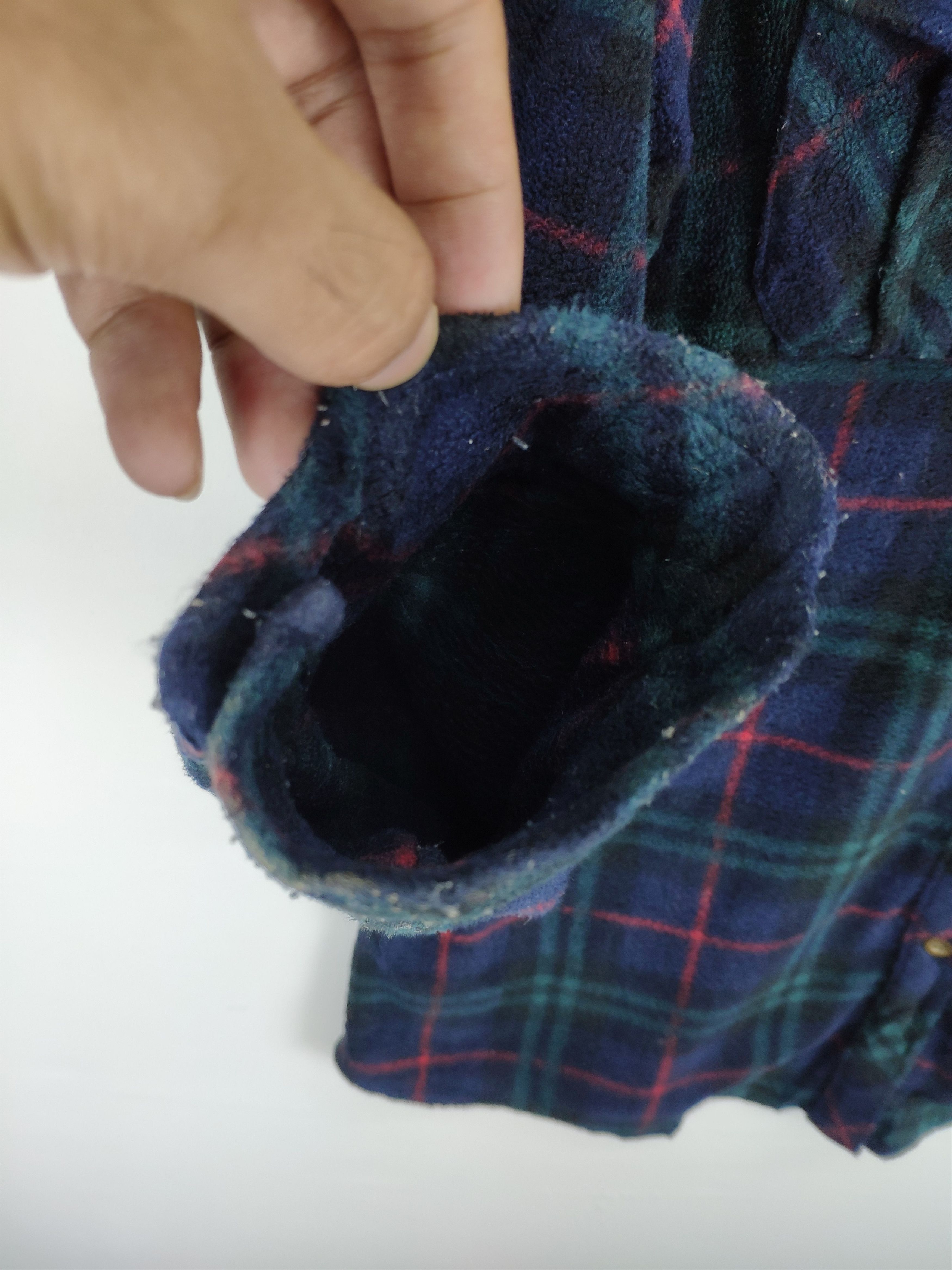 Japanese Brand 🇯🇵 Vintage Fleece Flannel Shirt Button Up Checkered Size US M / EU 48-50 / 2 - 5 Thumbnail