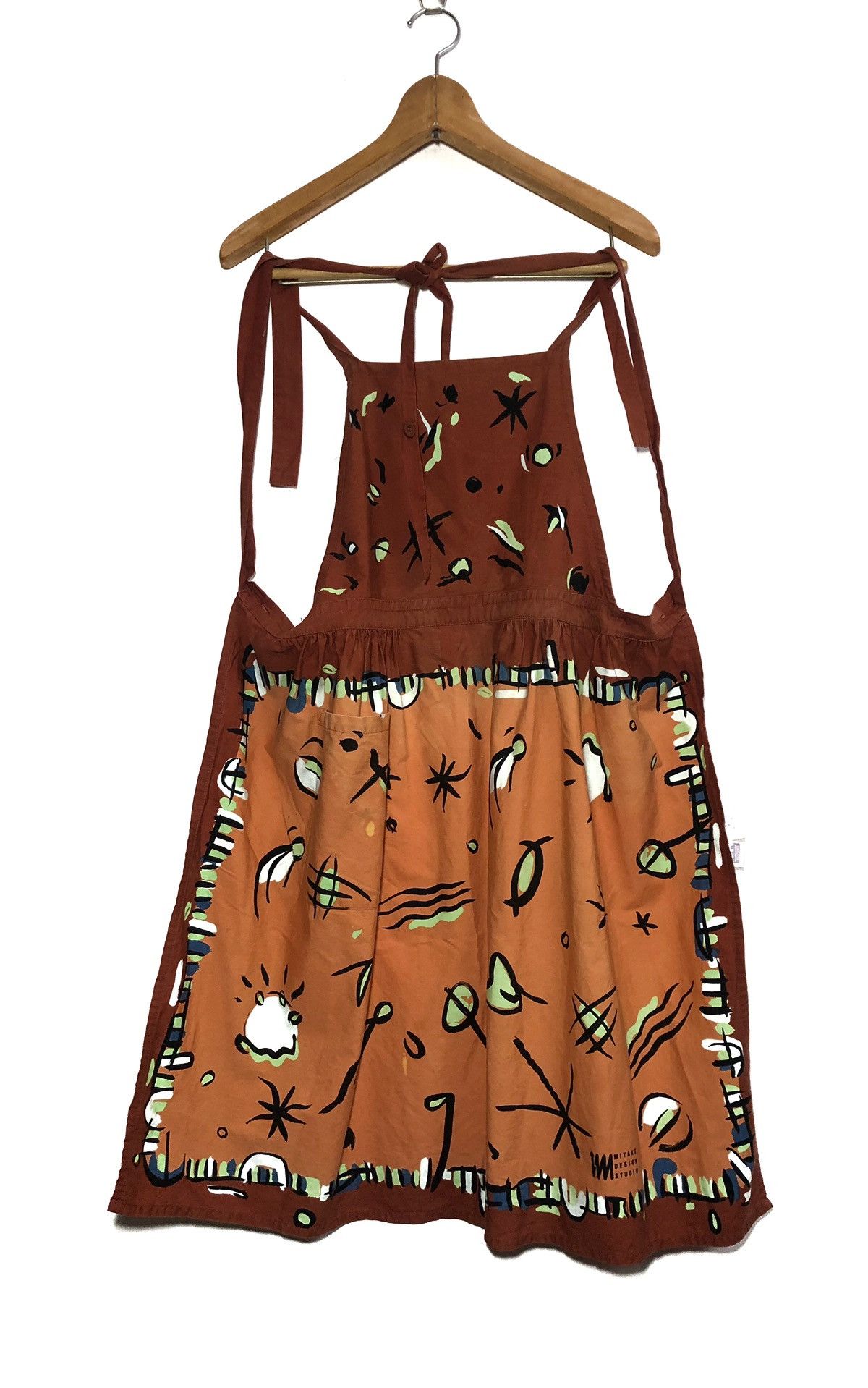 image of Issey Miyake Apron Pop Art Abstract in Brown, Men's (Size Large)