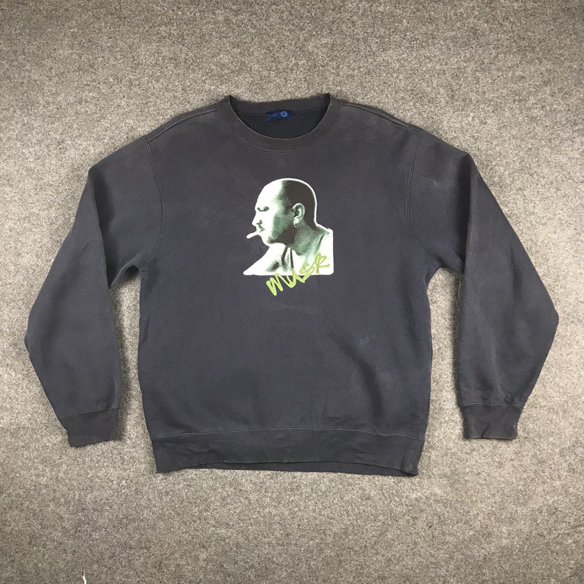 Band Tees × Japanese Brand × Vintage Vintage 90's big logo Musk sweatshirt Size US L / EU 52-54 / 3 - 1 Thumbnail