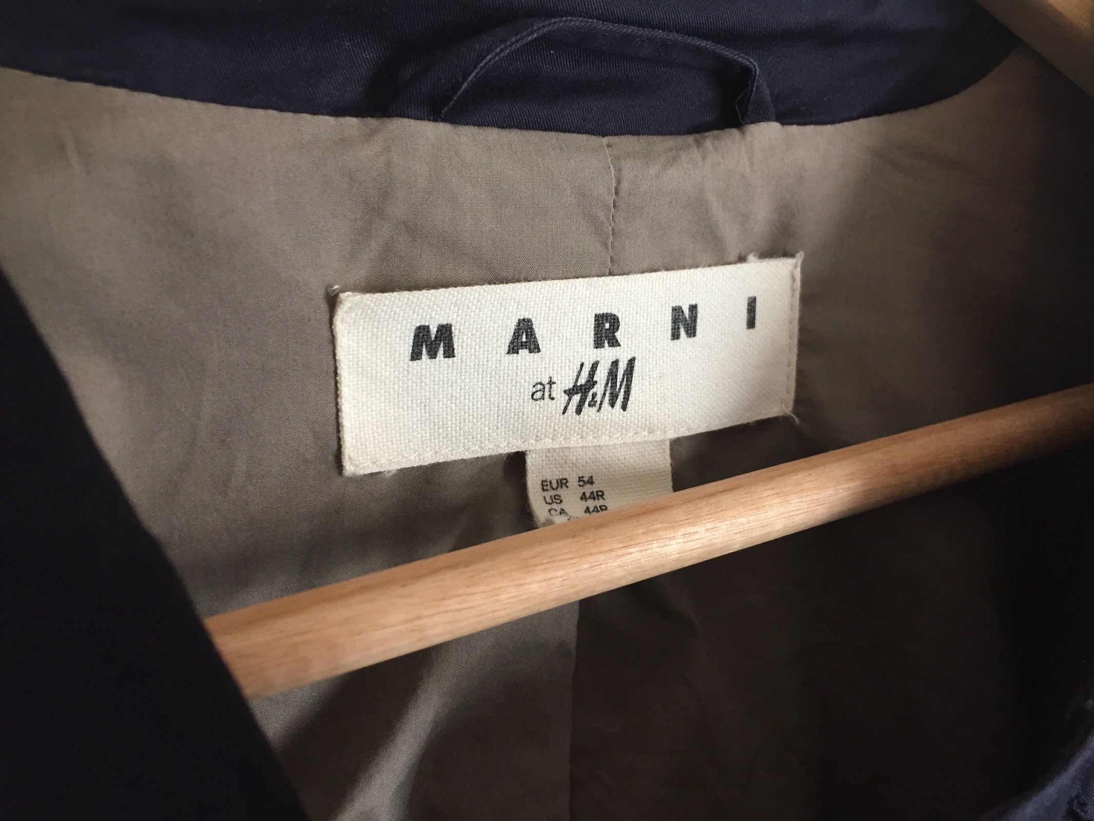 H&M × Marni Marni x H&M Tech Trench In Navy Size US L / EU 52-54 / 3 - 3 Thumbnail