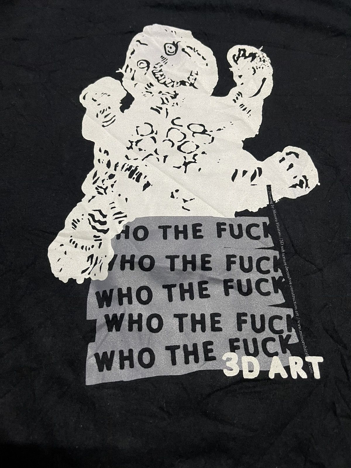 Japanese Brand Number Nine Who The Fuck Drawing By Minoru Hiratani Size US L / EU 52-54 / 3 - 3 Thumbnail