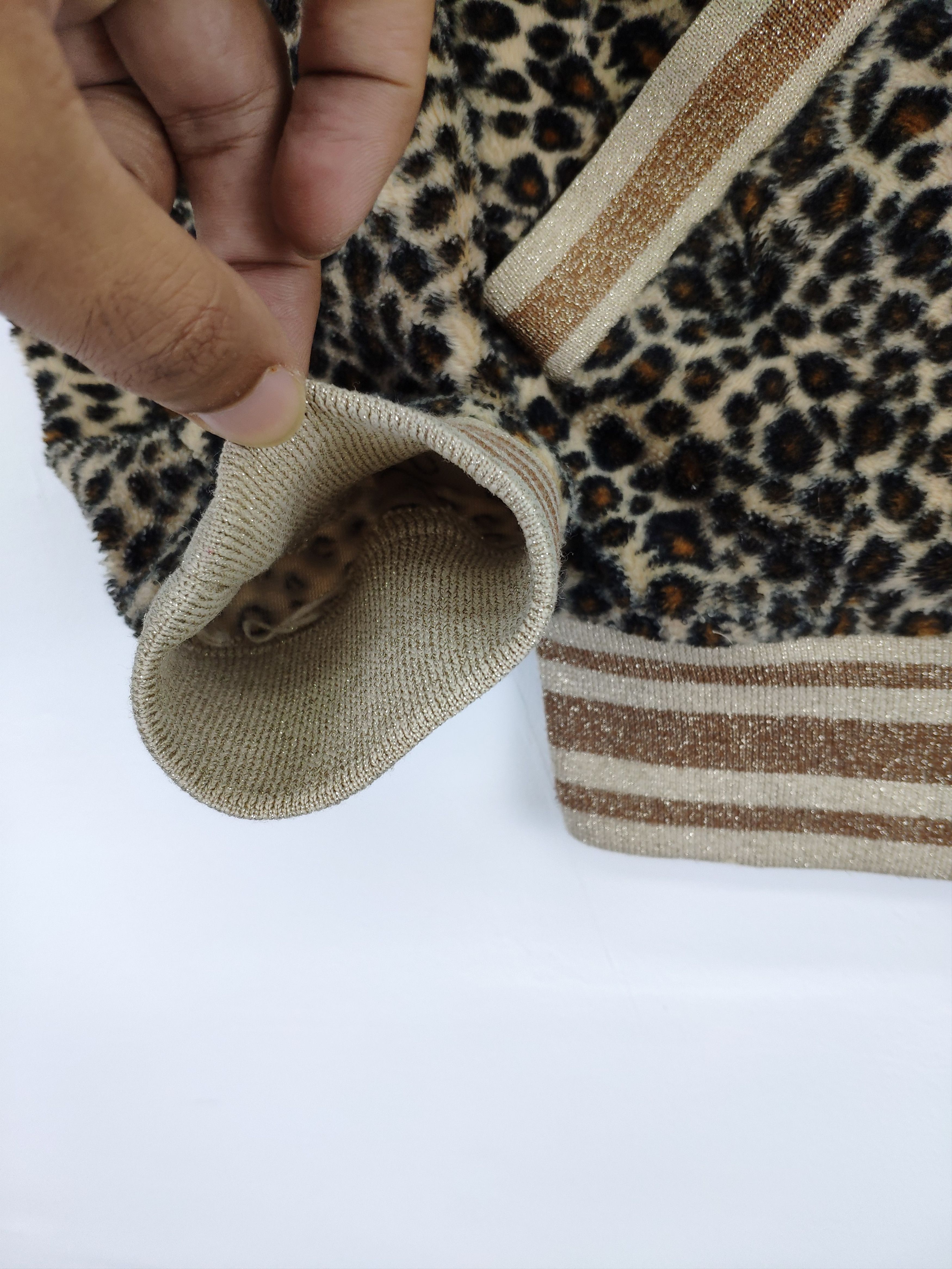 Japanese Brand × Vintage Vintage Fleece Jacket Leopard All Over Print Size XXS / US 00 / IT 34 - 6 Thumbnail