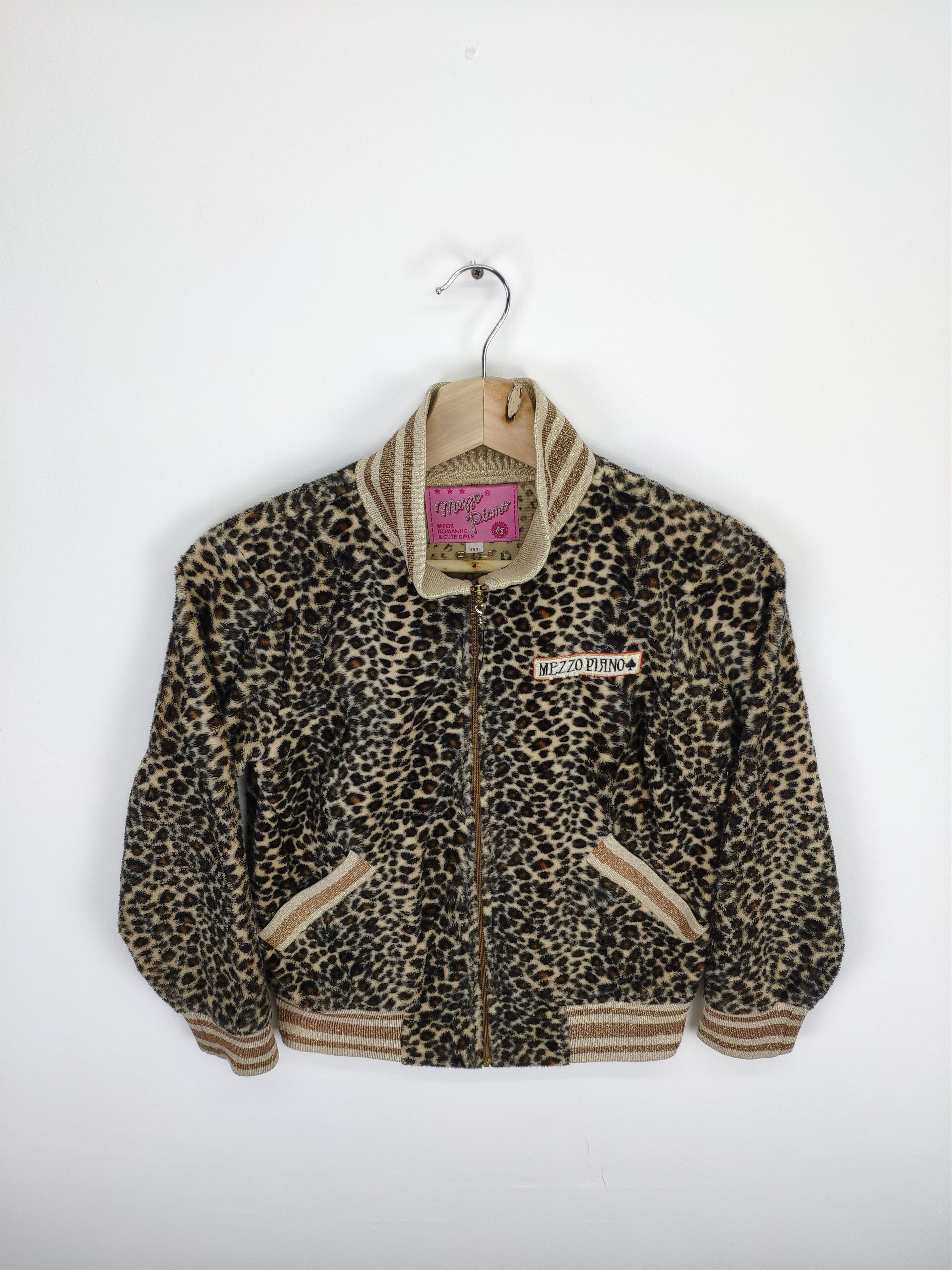 Japanese Brand × Vintage Vintage Fleece Jacket Leopard All Over Print Size XXS / US 00 / IT 34 - 4 Thumbnail