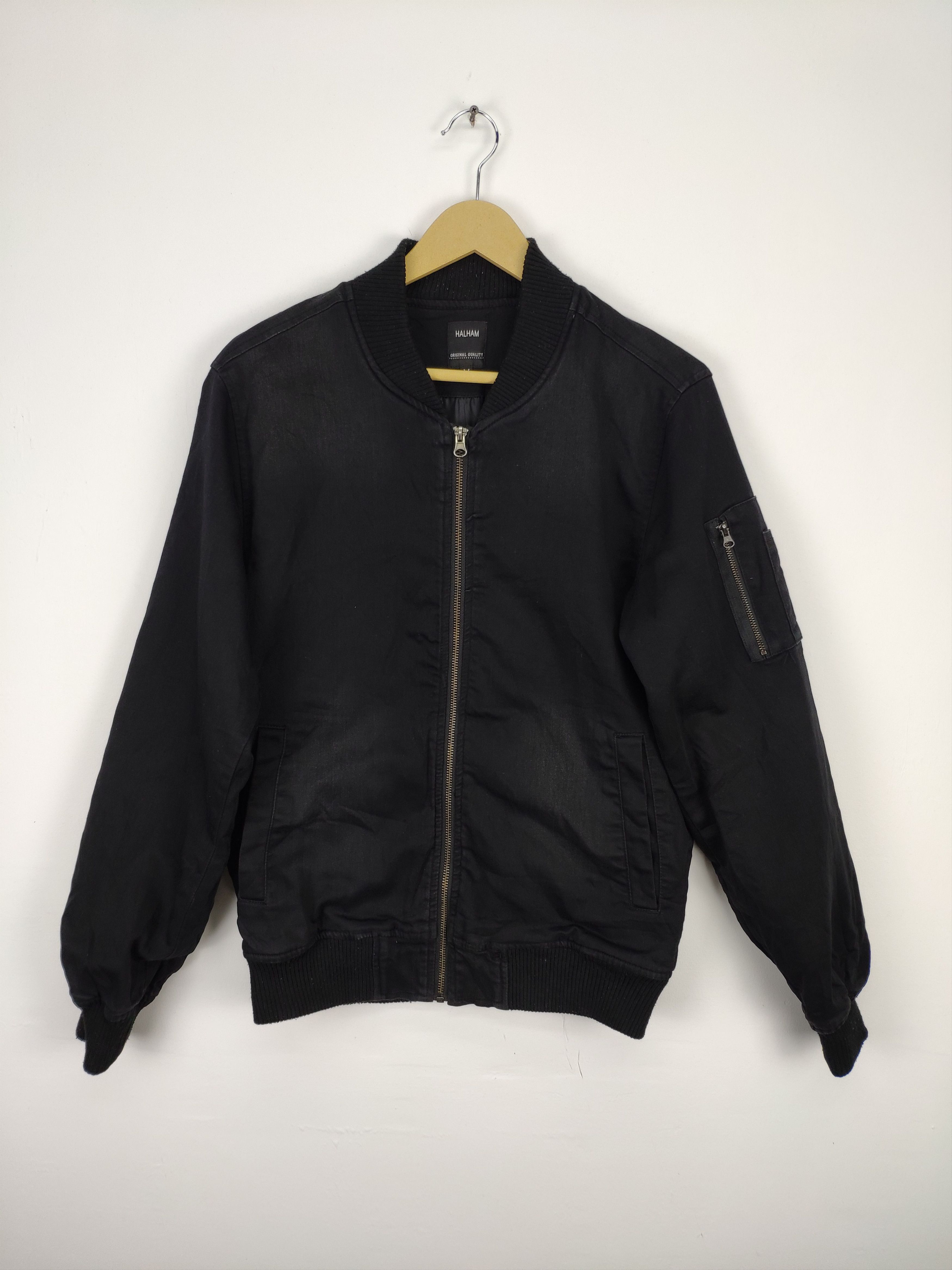 Vintage Vintage Alpha Industries Bomber Jacket Style by Halham Size US M / EU 48-50 / 2 - 1 Thumbnail
