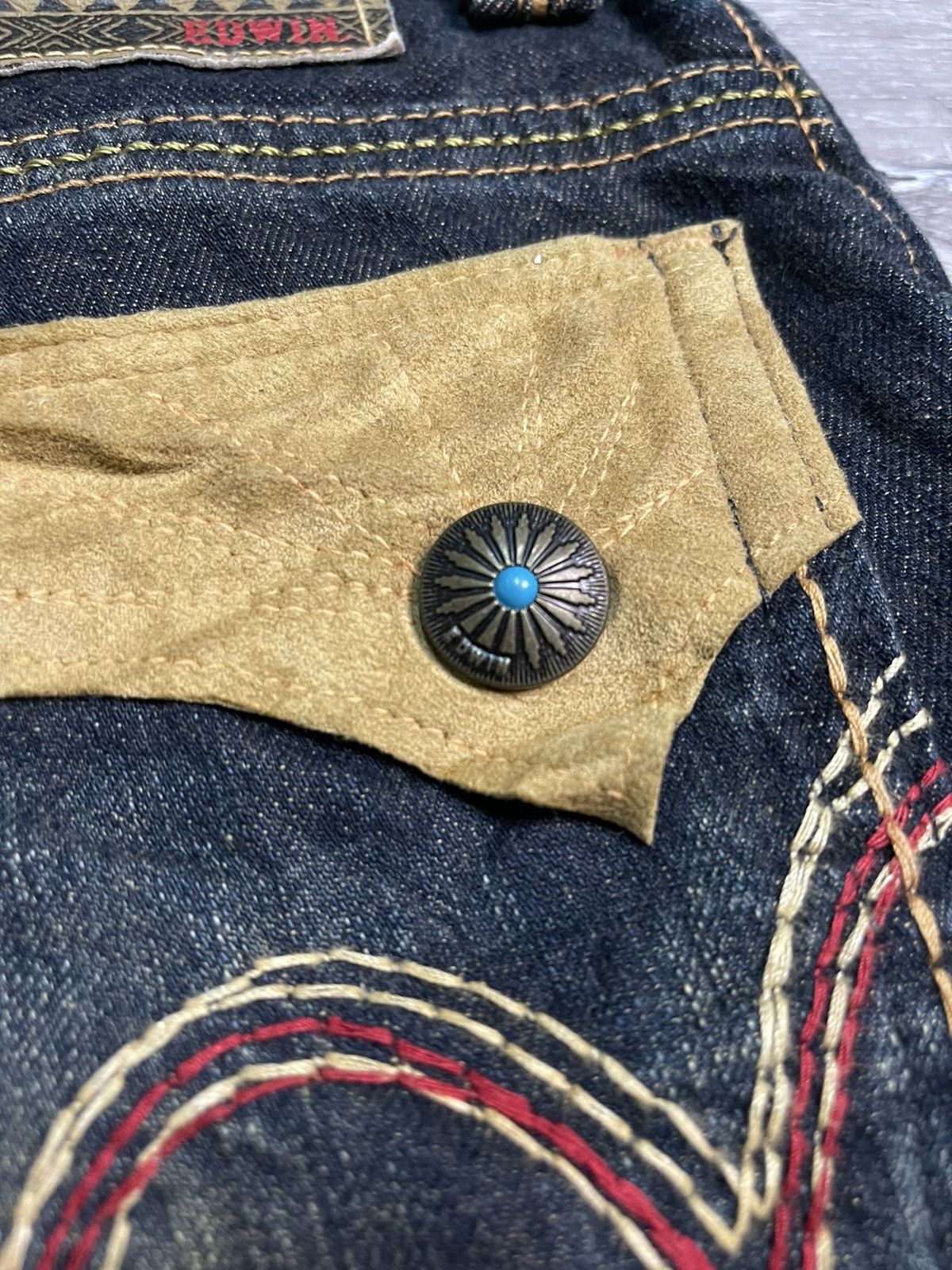 Edwin × Japanese Brand × Vintage Vintage Exclusive Jeans Edwin Navajo Made In Japan Size US 29 - 5 Thumbnail