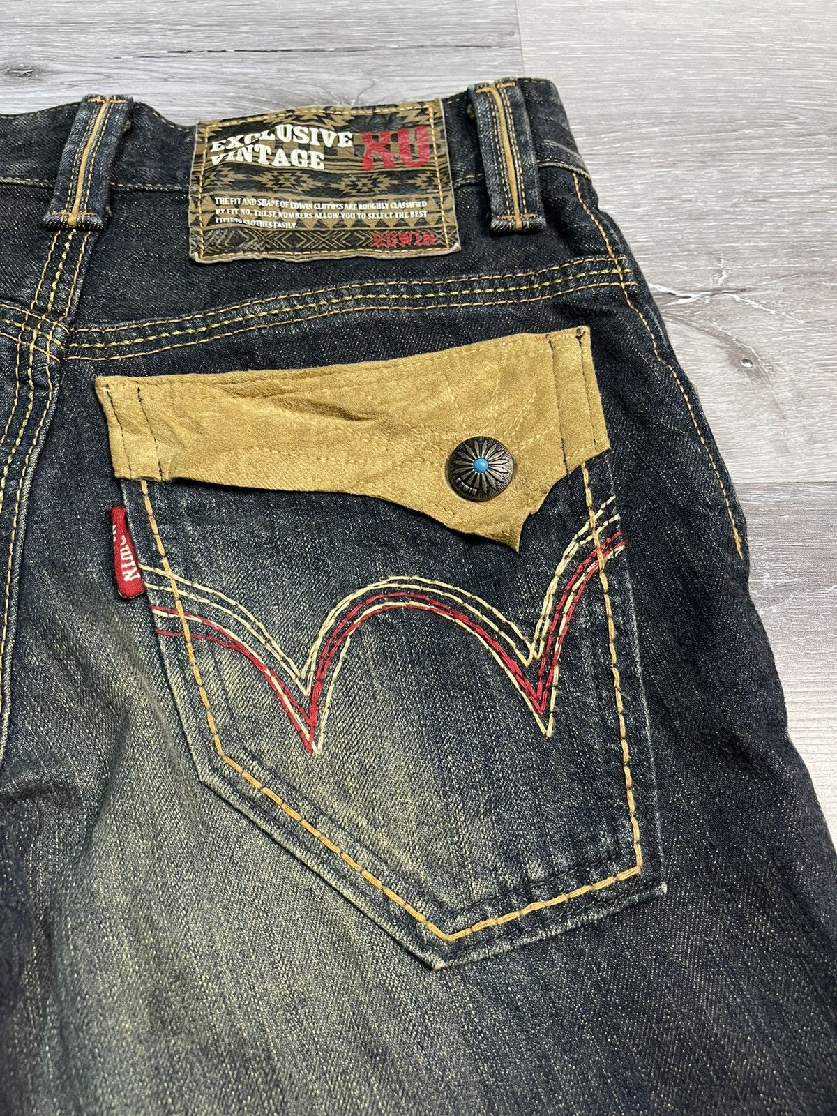 Edwin × Japanese Brand × Vintage Vintage Exclusive Jeans Edwin Navajo Made In Japan Size US 29 - 4 Thumbnail
