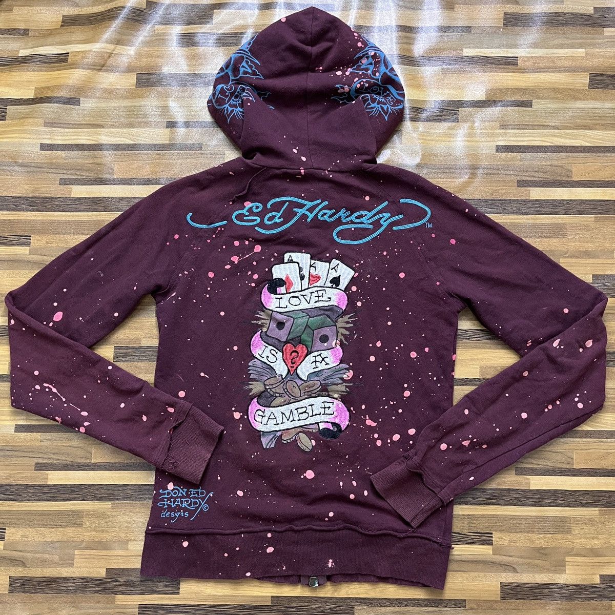 Christian Audigier × Ed Hardy × Vintage Ed Hardy Love Is A Gamble By Christian Audigier Size US S / EU 44-46 / 1 - 19 Thumbnail