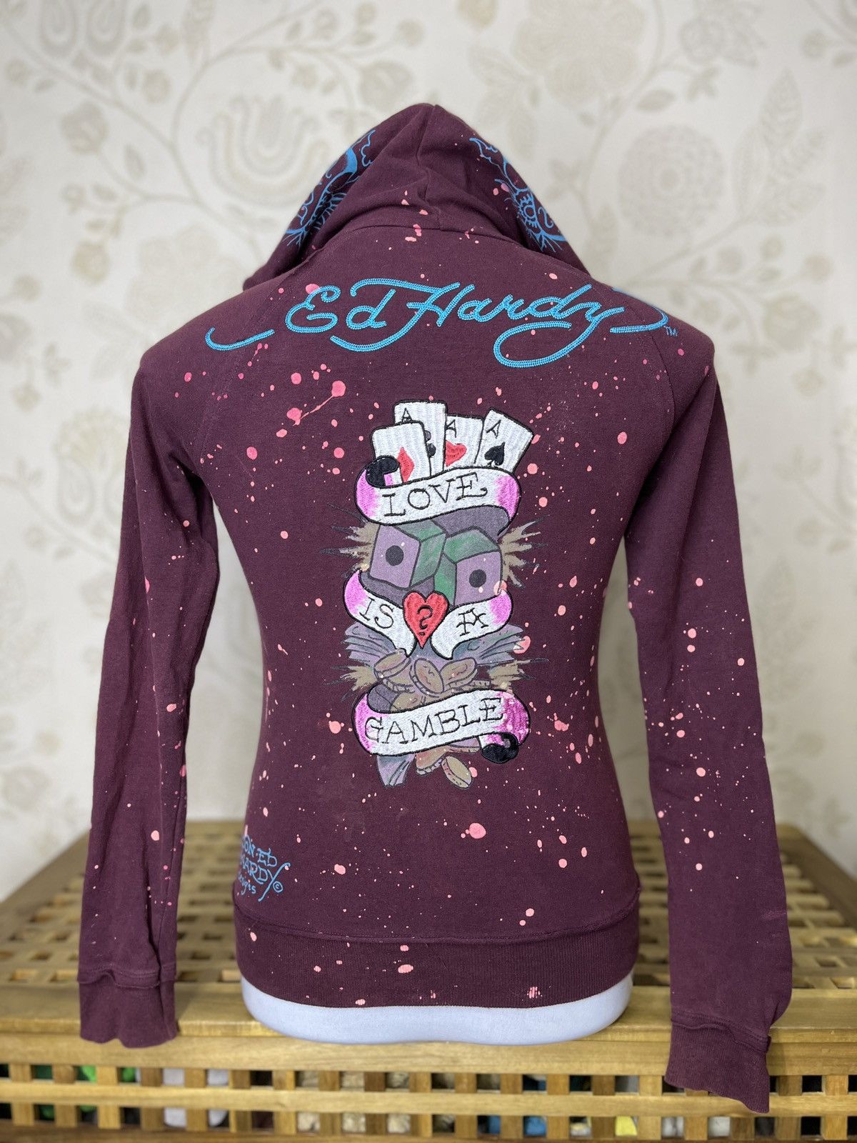 Christian Audigier × Ed Hardy × Vintage Ed Hardy Love Is A Gamble By Christian Audigier Size US S / EU 44-46 / 1 - 1 Thumbnail