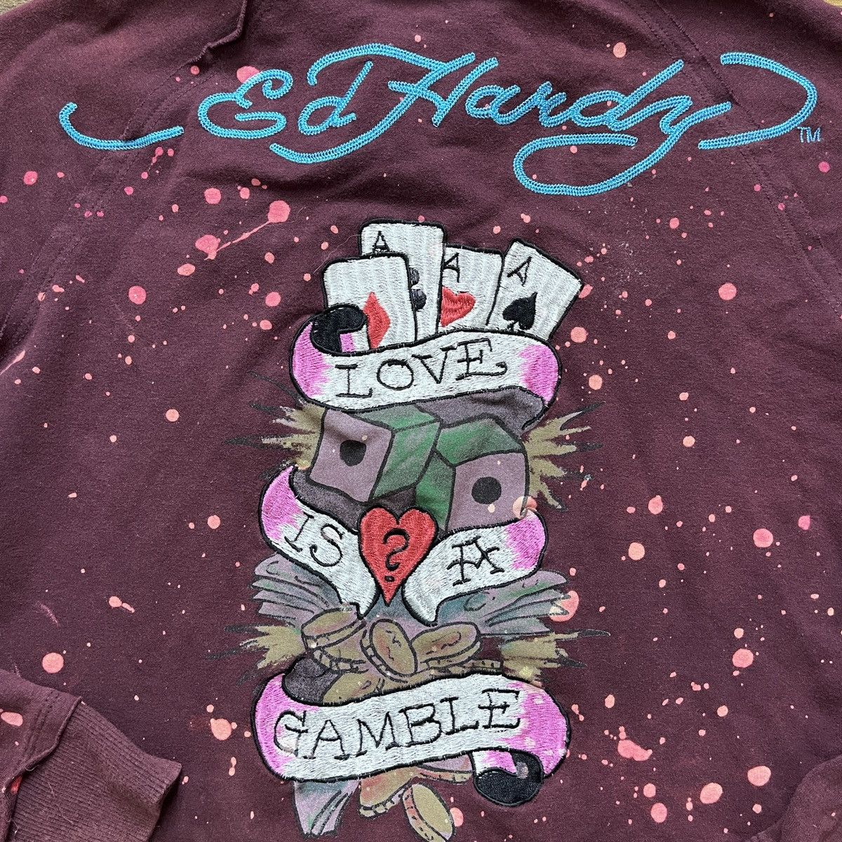 Christian Audigier × Ed Hardy × Vintage Ed Hardy Love Is A Gamble By Christian Audigier Size US S / EU 44-46 / 1 - 16 Thumbnail