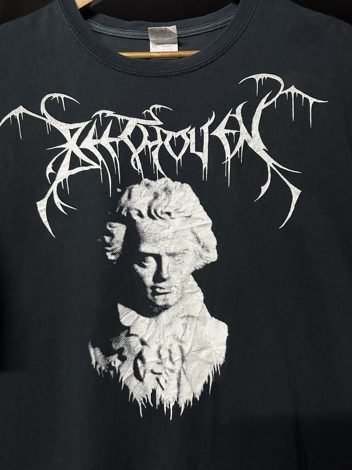 Band Tees Vintage Beethoven Band Black Metal Faded Tee Size US XL / EU 56 / 4 - 1 Thumbnail