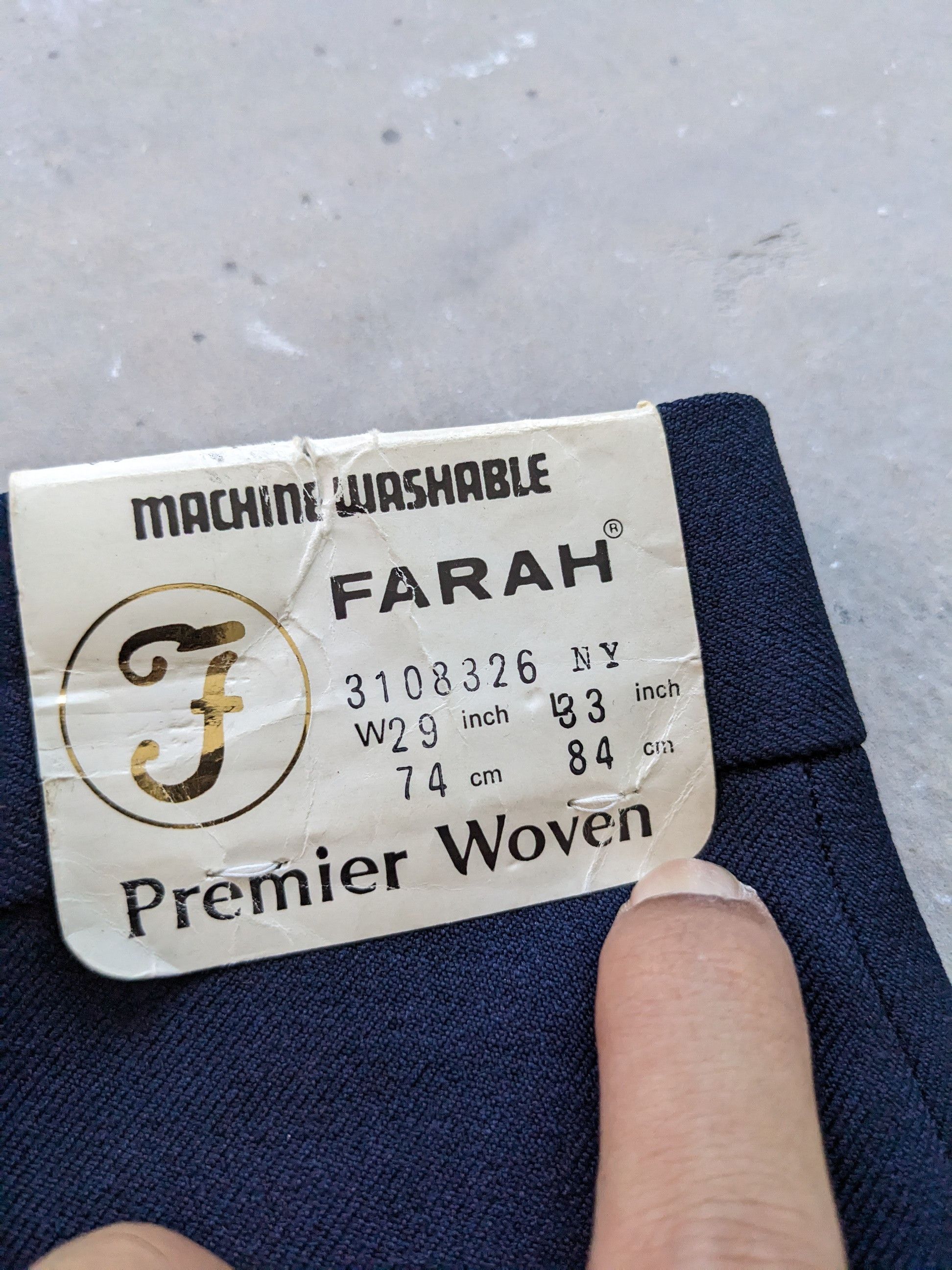 Burlington × Farah × Vintage Farah Casual Pants Fabric by Burlington Size 27" / US 4 / IT 40 - 4 Thumbnail