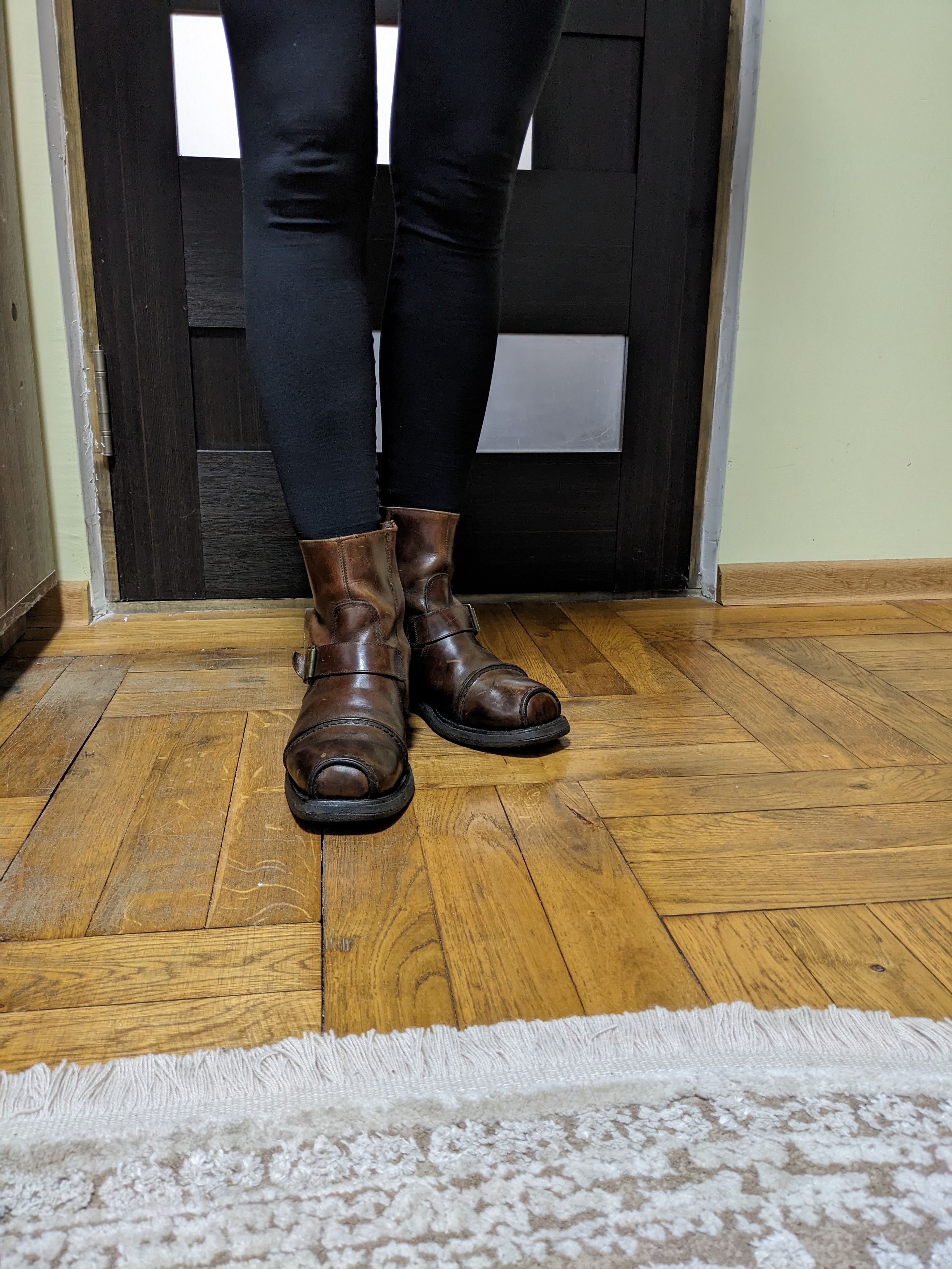 Cowboy Equipment × Genuine Leather × Sendra Sendra Spanish Western women's leather zip boots, buffalo Size US 10 / IT 40 - 16 Thumbnail
