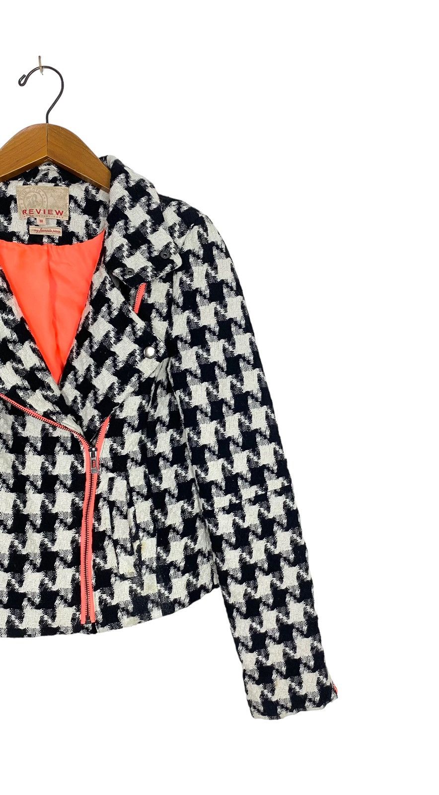 Japanese Brand Rare‼️ Review Never Established Houndstooth Wool Jacket Size S / US 4 / IT 40 - 4 Thumbnail
