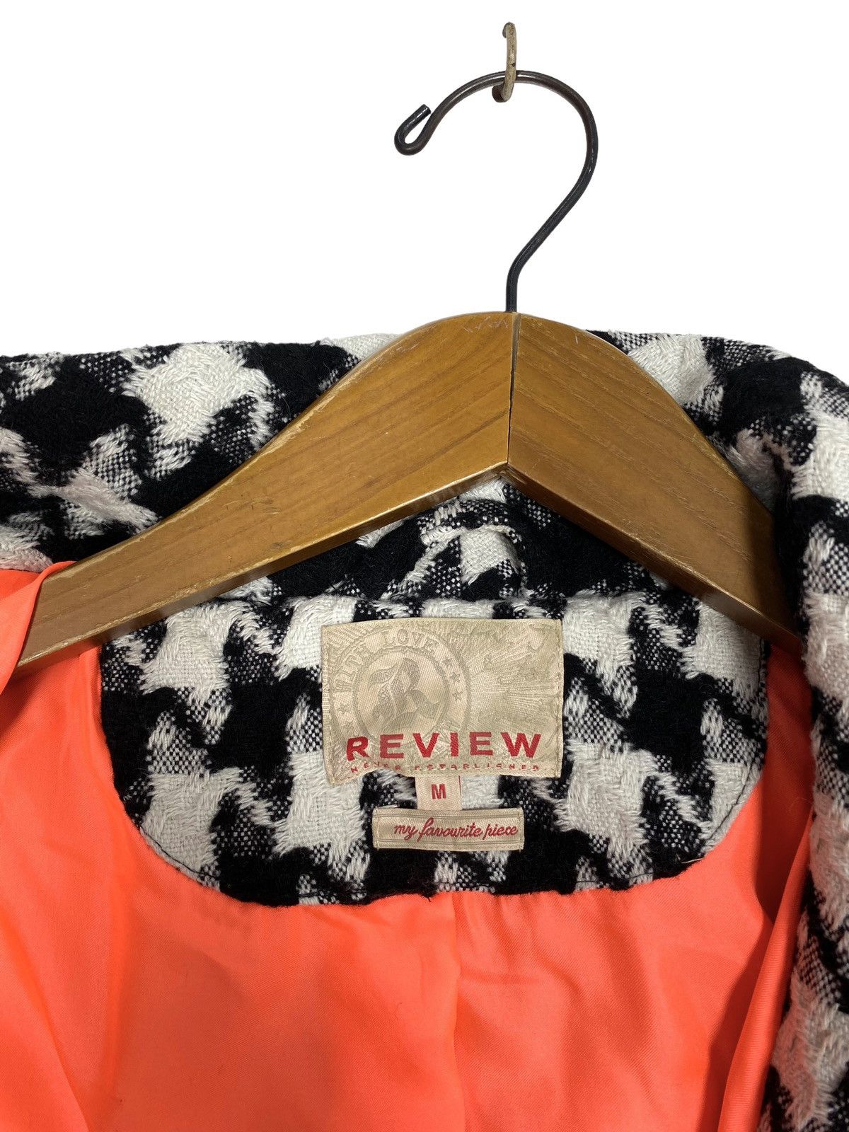 Japanese Brand Rare‼️ Review Never Established Houndstooth Wool Jacket Size S / US 4 / IT 40 - 6 Thumbnail