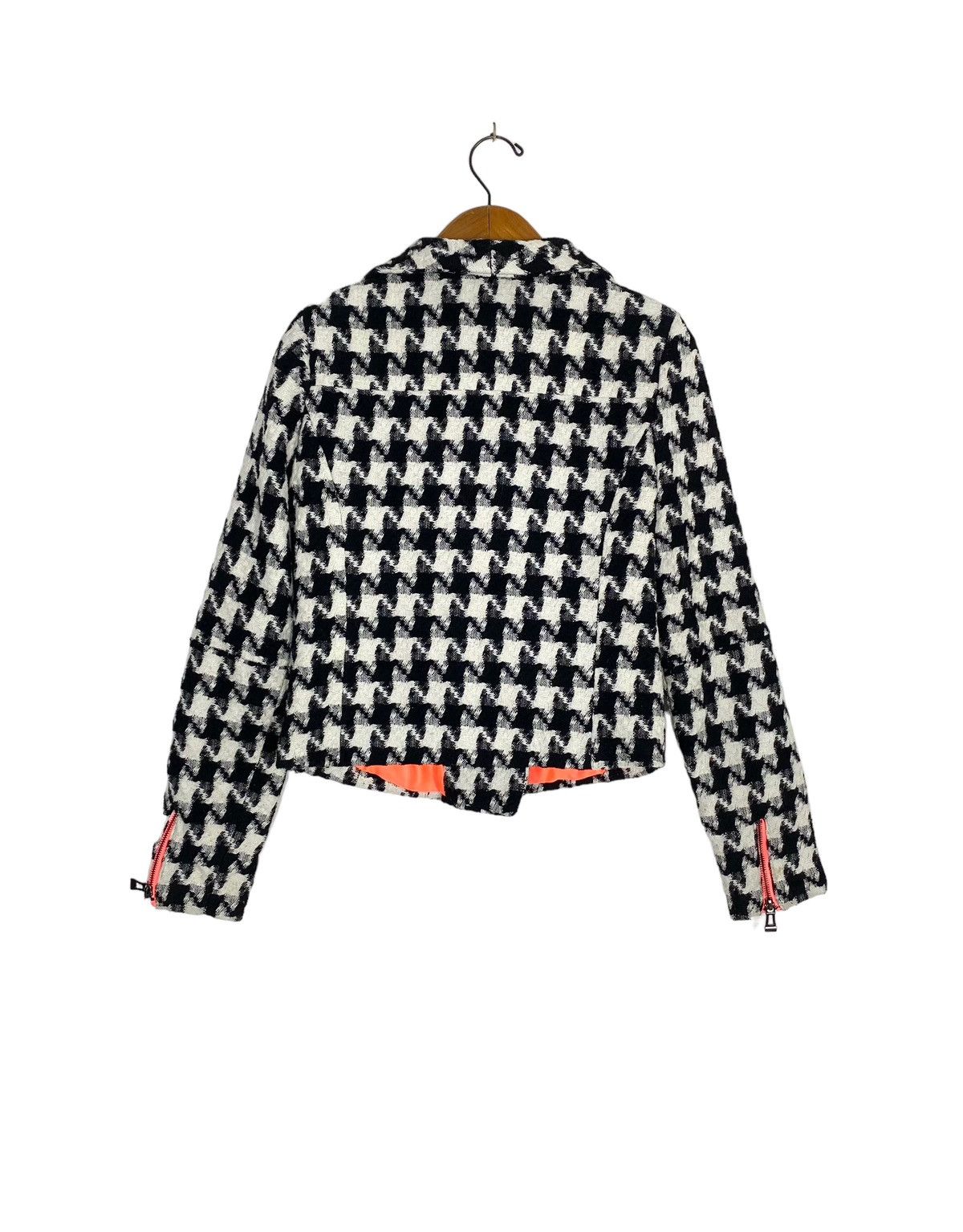 Japanese Brand Rare‼️ Review Never Established Houndstooth Wool Jacket Size S / US 4 / IT 40 - 5 Thumbnail