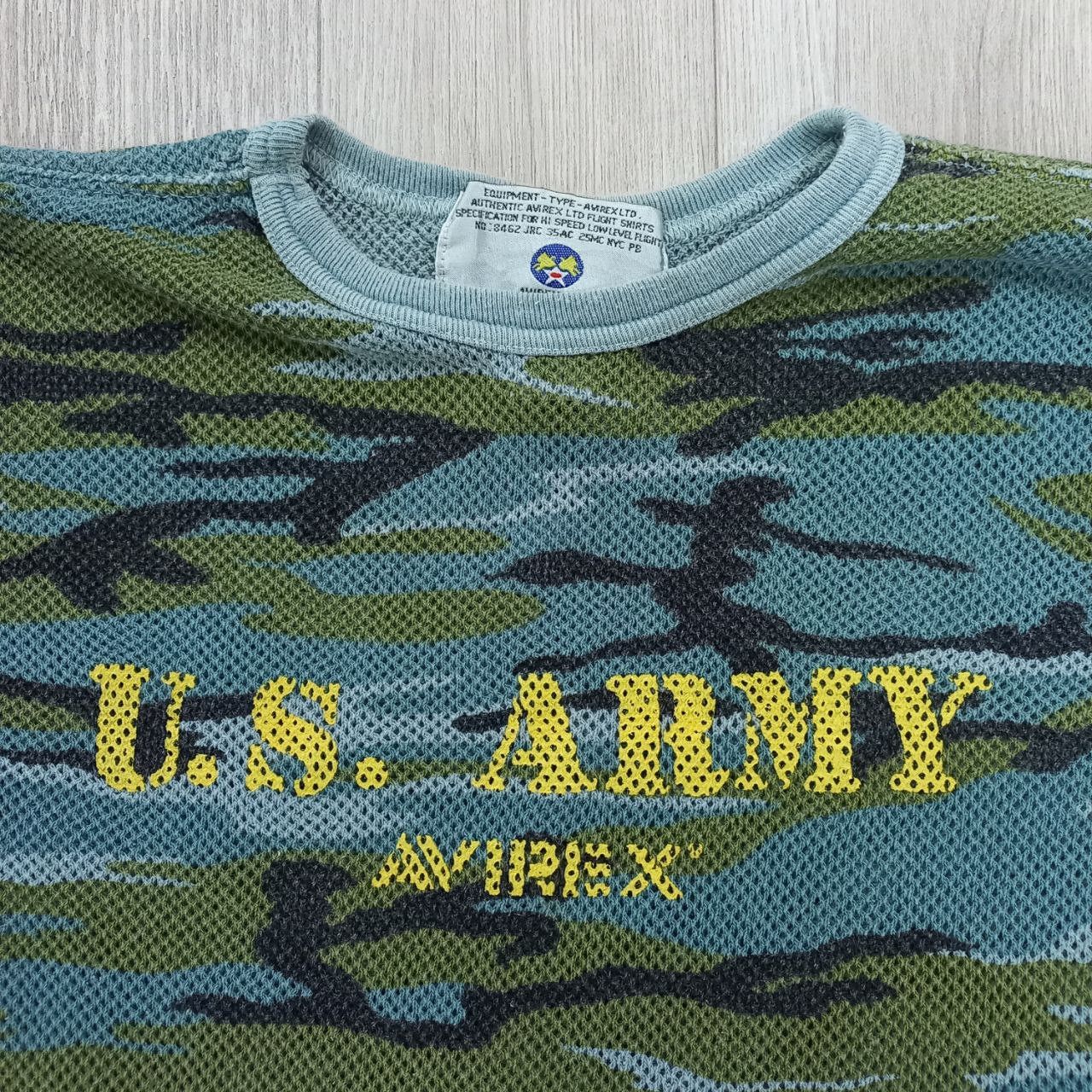 Vintage Vintage AVIREX U.S ARMY Mesh Camo T-shirt Size US L / EU 52-54 / 3 - 8 Thumbnail