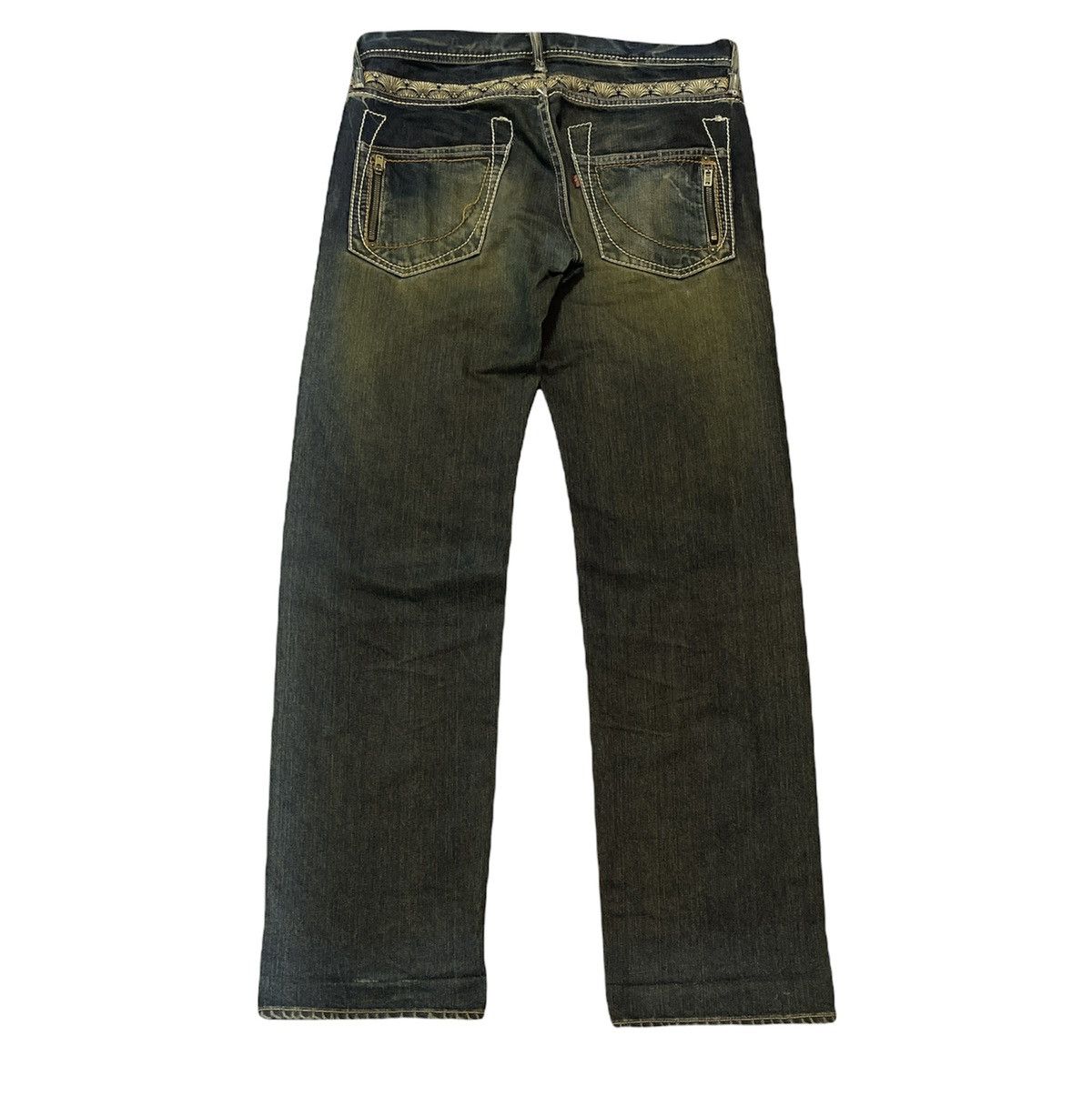 Japanese Brand × Vintage Vintage Jeans Rare Design Japan Traditional Size US 34 / EU 50 - 2 Thumbnail