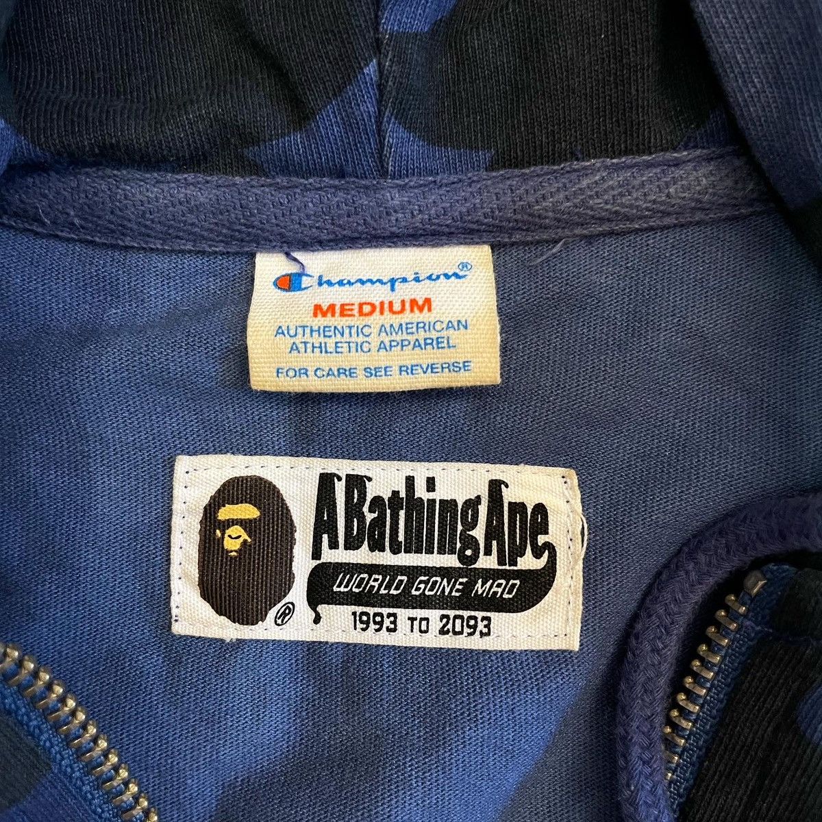 Bape × Champion COLOR CAMO LIGHTWEIGHT ZIP HOODIE Size US M / EU 48-50 / 2 - 5 Thumbnail
