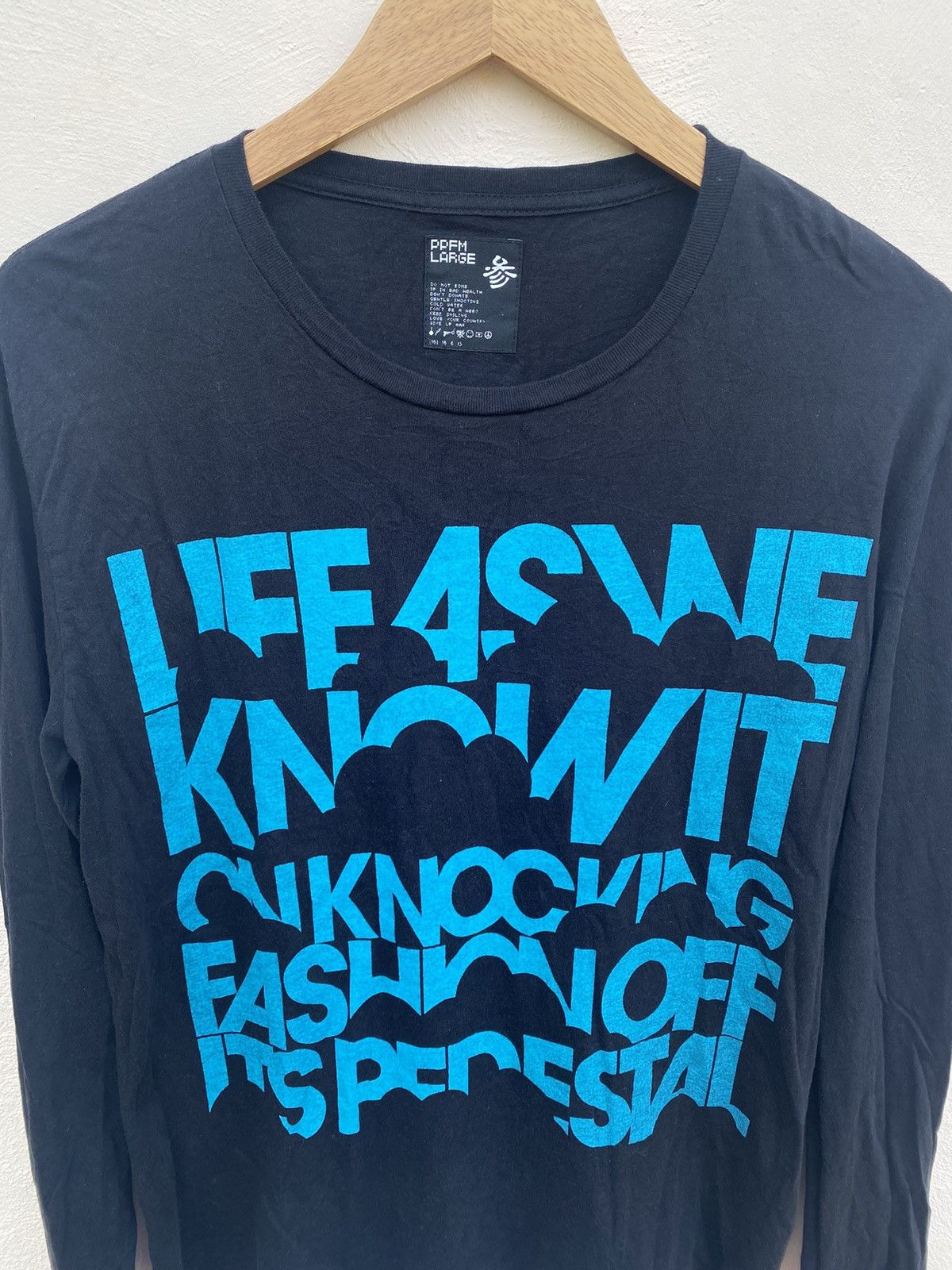 PPFM PPFM Poem Long Sleeve Tee Size US L / EU 52-54 / 3 - 2 Thumbnail