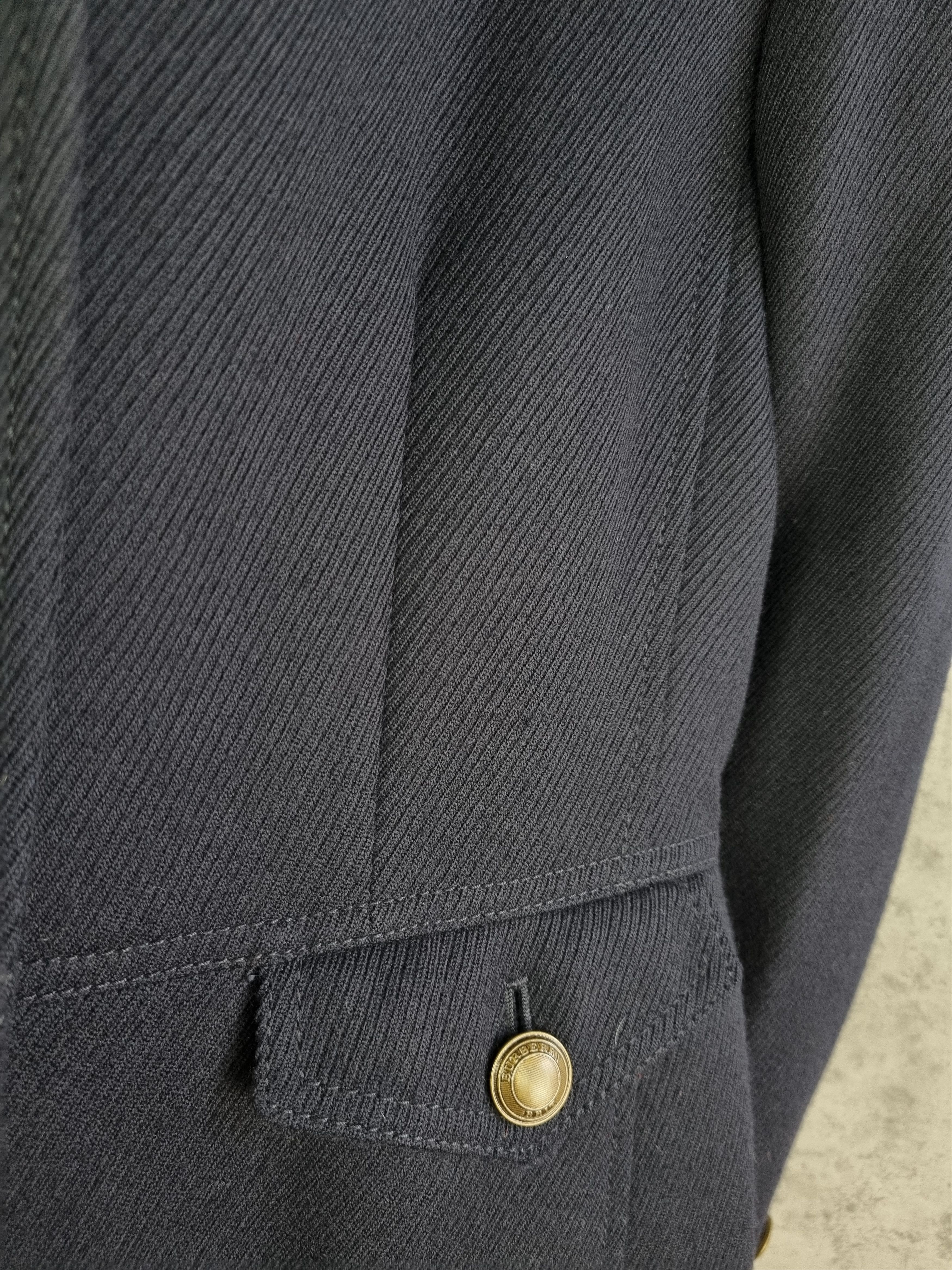 Burberry × Burberry Prorsum Rare Burberry Brit Military Navy Wool Coat Size M / US 6-8 / IT 42-44 - 11 Thumbnail