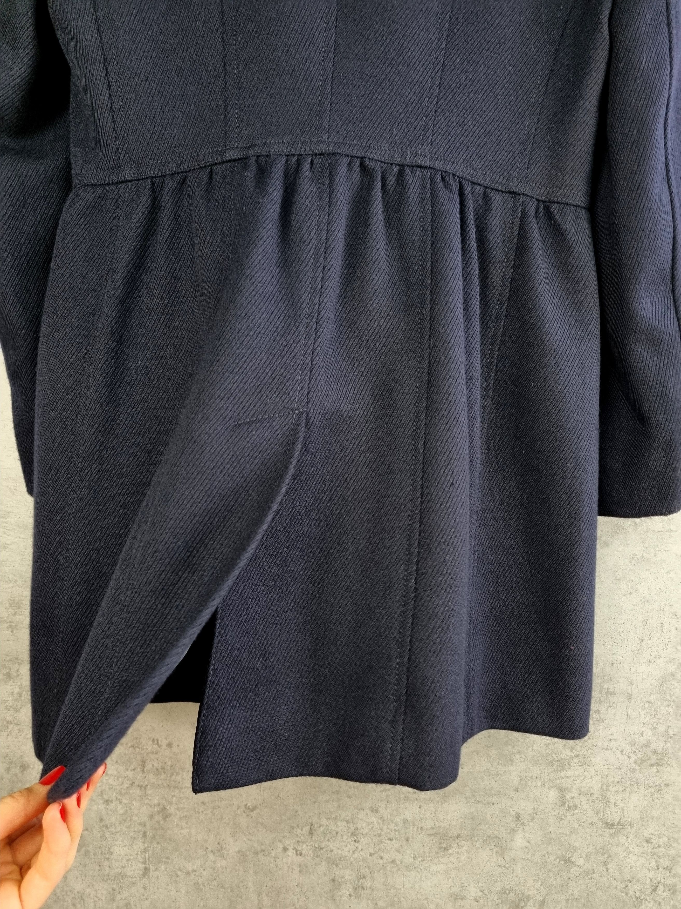 Burberry × Burberry Prorsum Rare Burberry Brit Military Navy Wool Coat Size M / US 6-8 / IT 42-44 - 10 Thumbnail