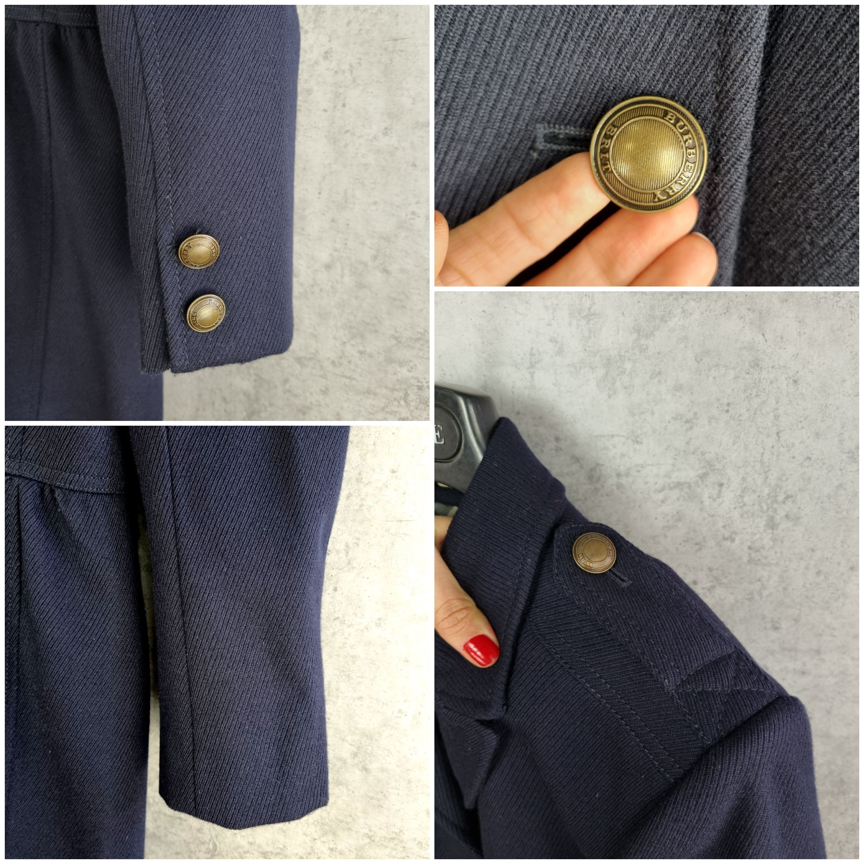 Burberry × Burberry Prorsum Rare Burberry Brit Military Navy Wool Coat Size M / US 6-8 / IT 42-44 - 12 Thumbnail