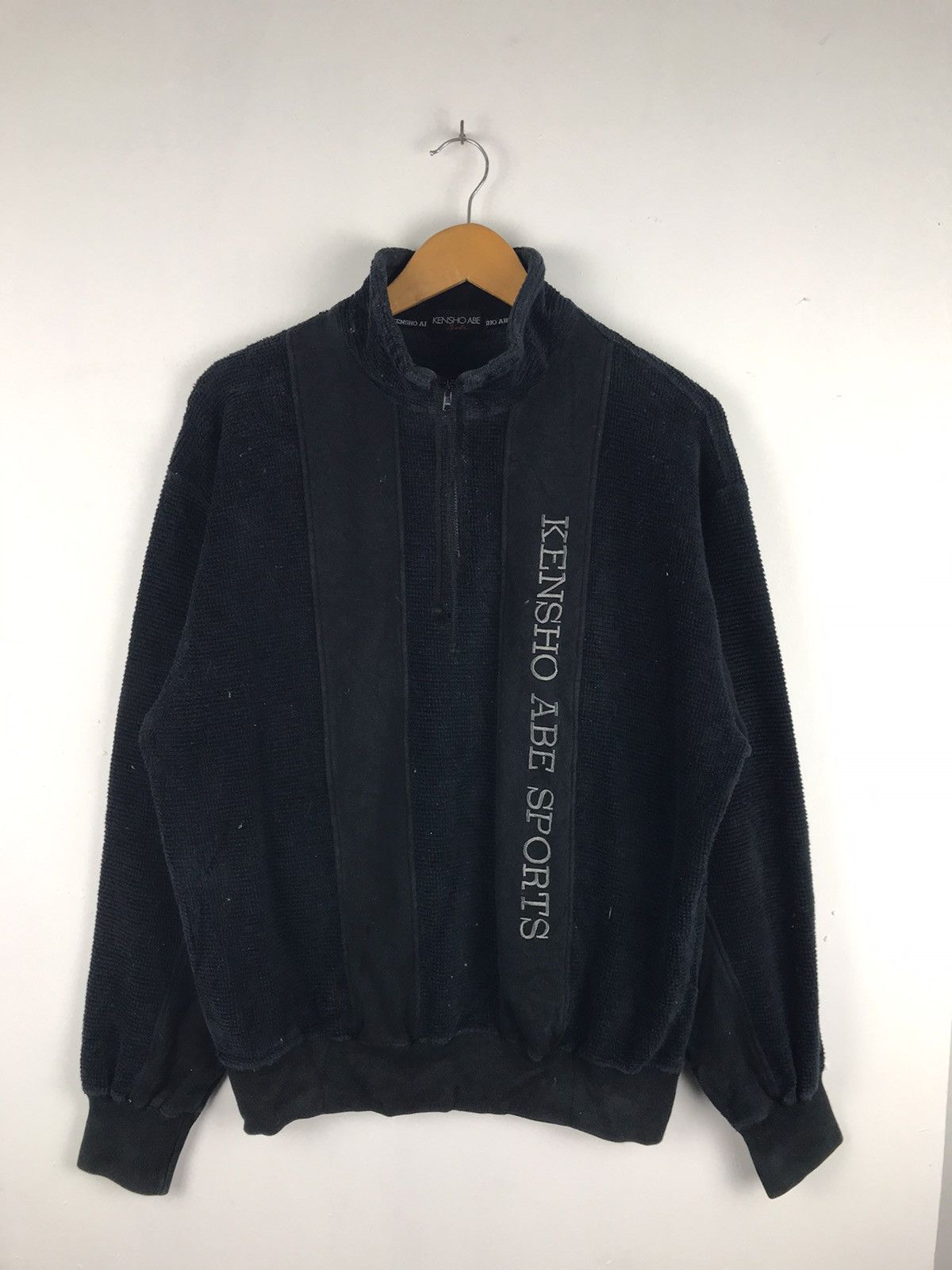 Japanese Brand × Kensho Abe × Vintage Very Rare Kensho Abe Half zipper Light Jacket Size US L / EU 52-54 / 3 - 1 Thumbnail