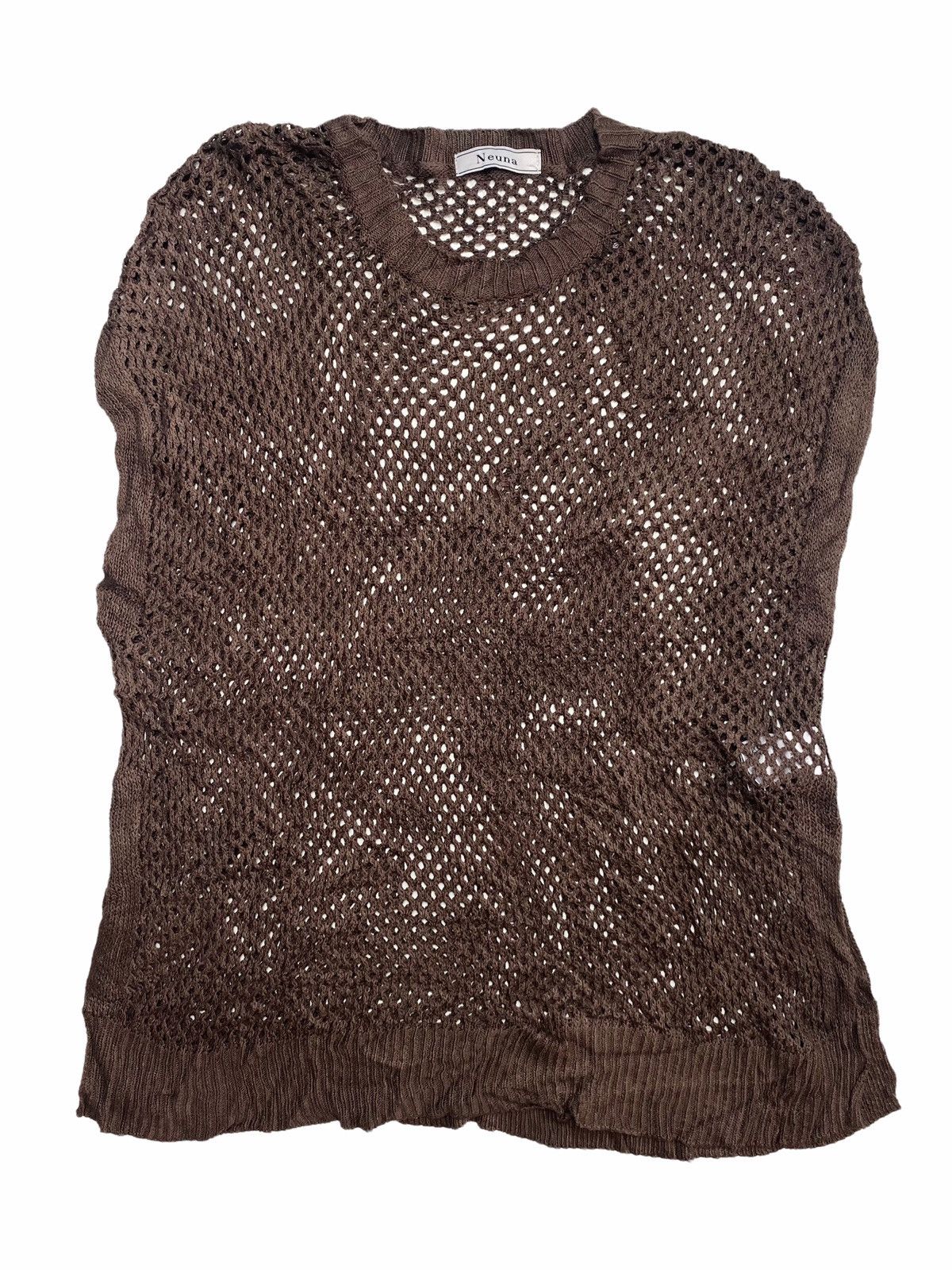 Japanese Brand 2000s Neuna - Open Knitted Vest/Tank Size US M / EU 48-50 / 2 - 2 Thumbnail