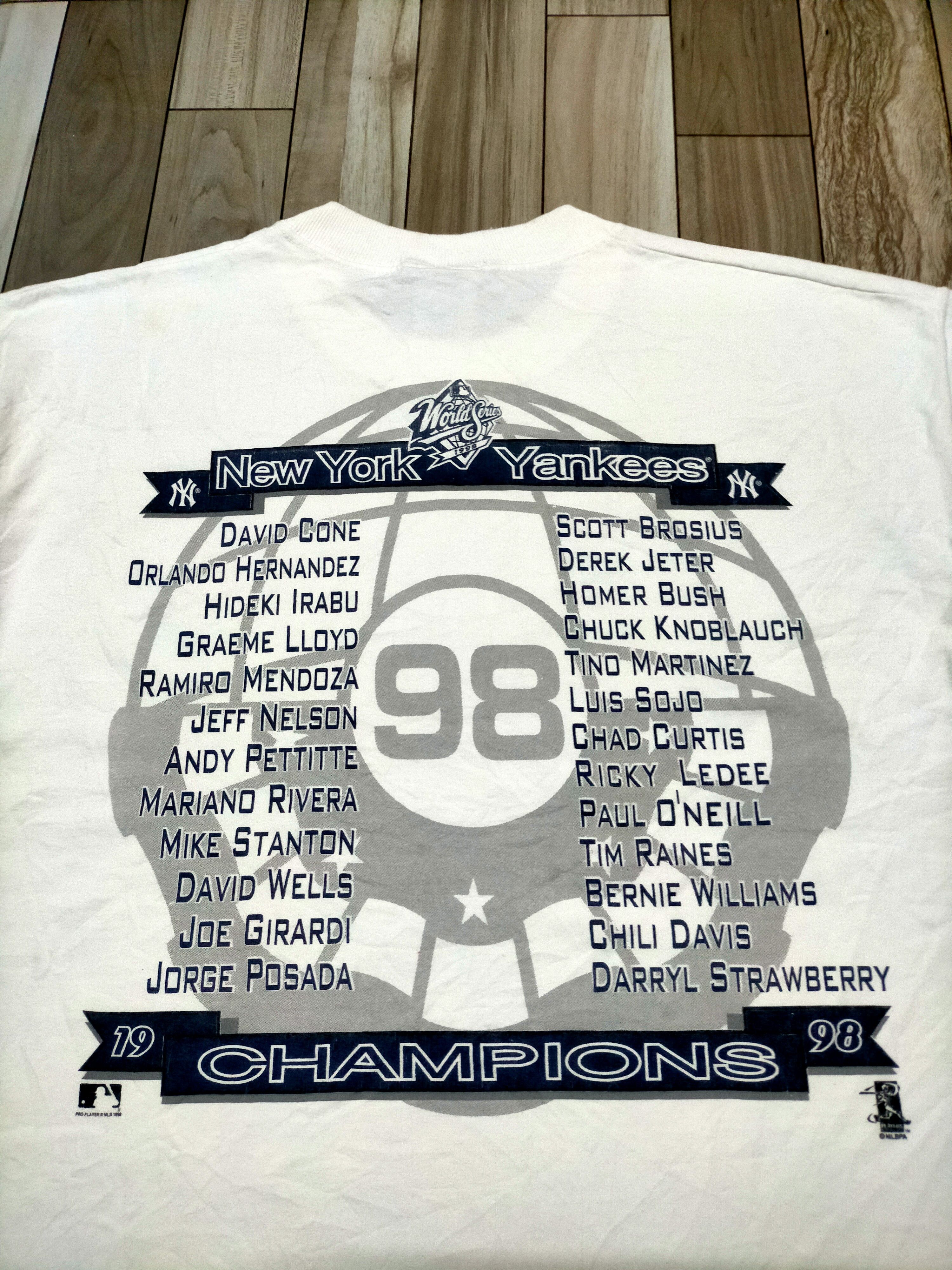 MLB Vintage 1998 Champions New york Yankees tees Size US L / EU 52-54 / 3 - 4 Thumbnail