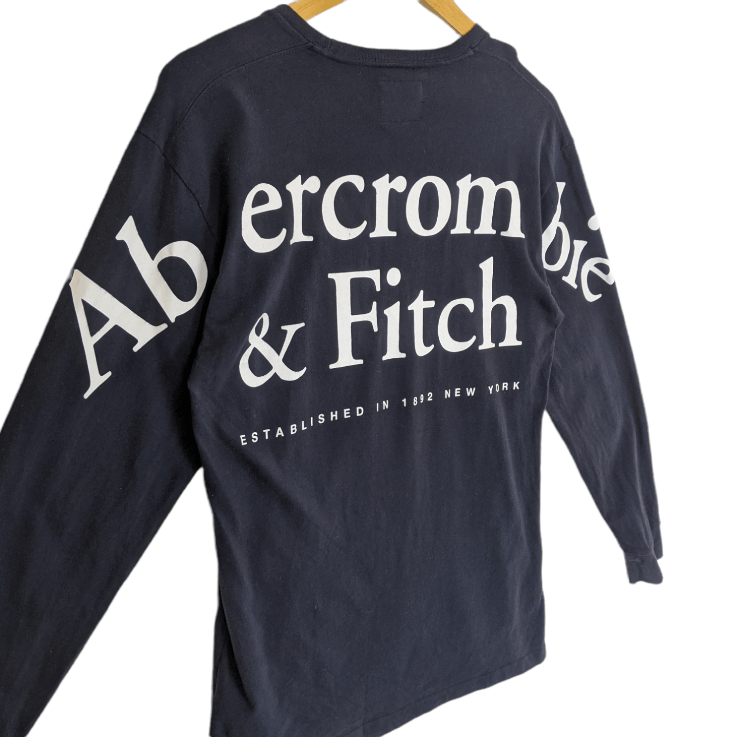 Abercrombie & Fitch ABERCROMBIE & FITCH Big Spell Out Long Sleeve T-Shirt Size US S / EU 44-46 / 1 - 5 Thumbnail